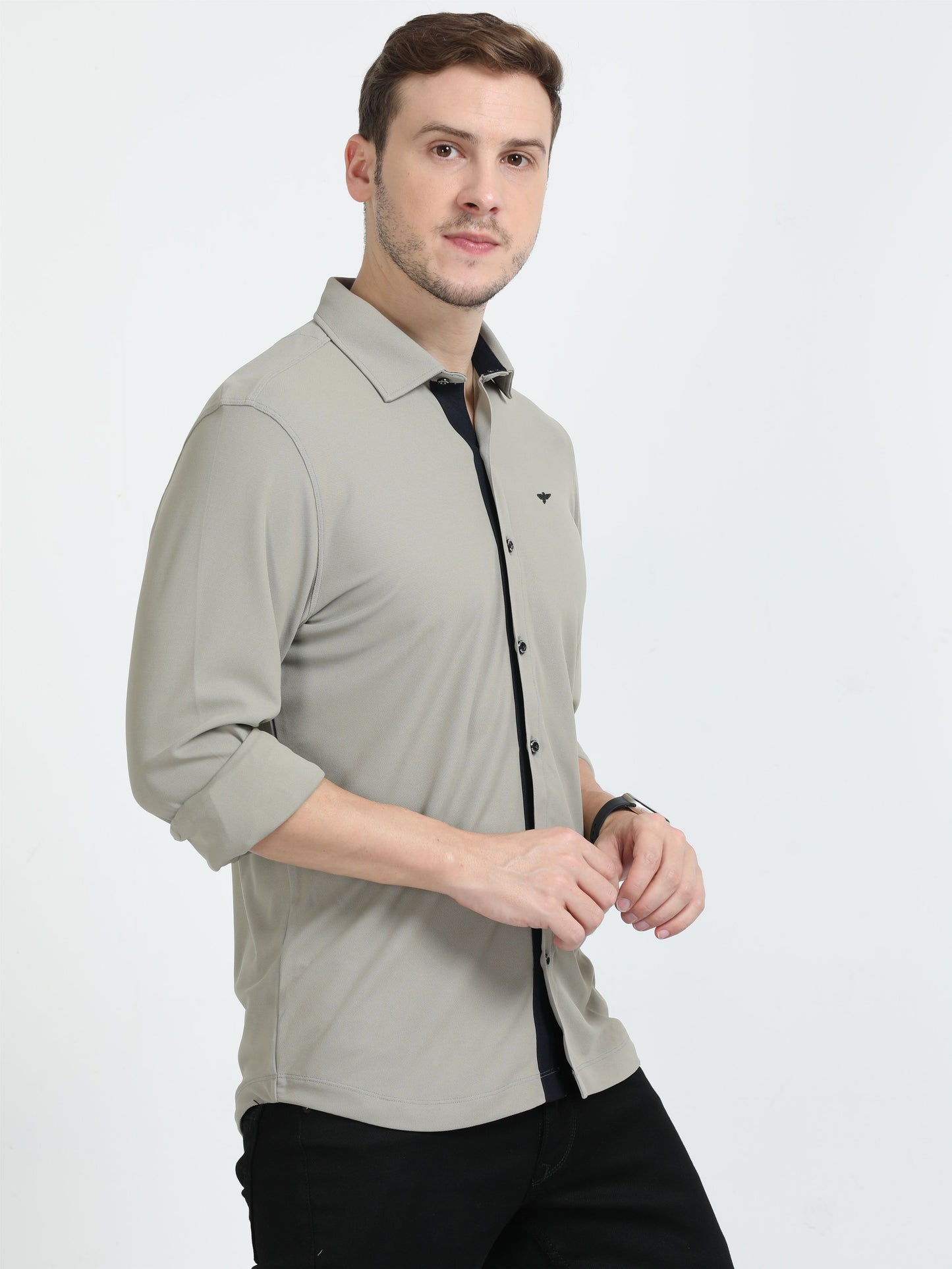 Moose Men's Grey Premium Nano-Dry Shirt