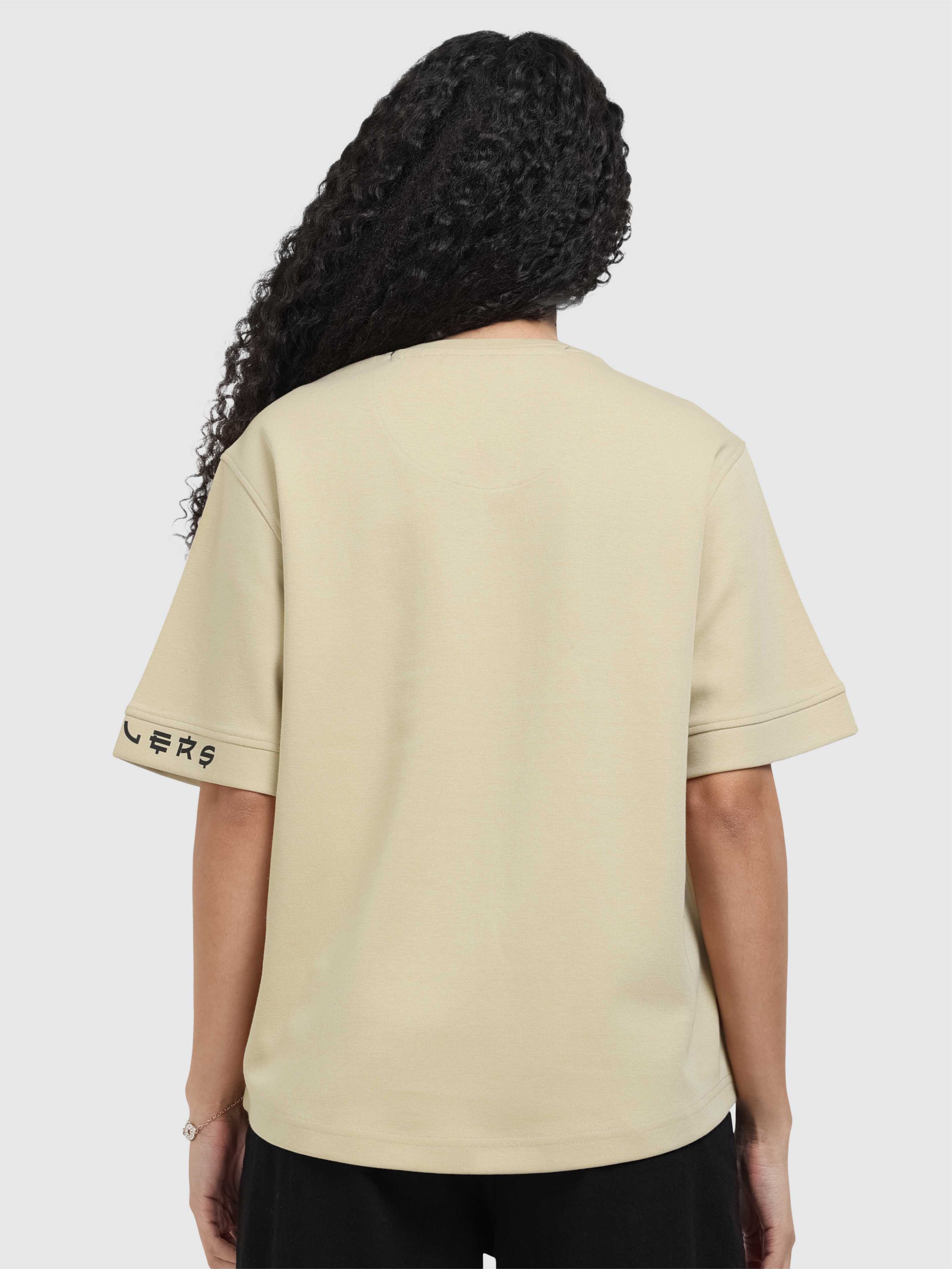 Beige Oversized T Shirt for Women