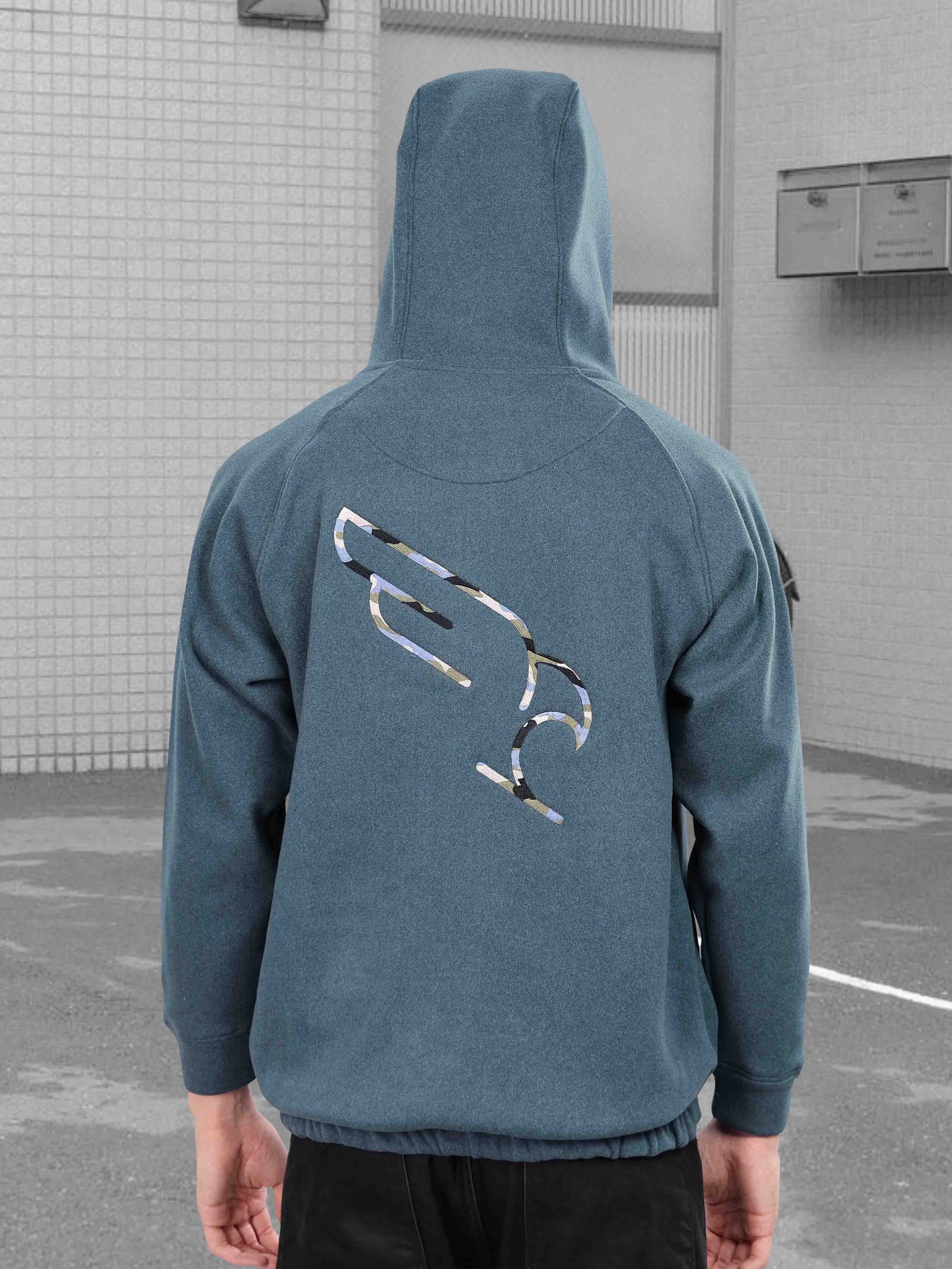 Denim Blue Zipper Hoodies for Men