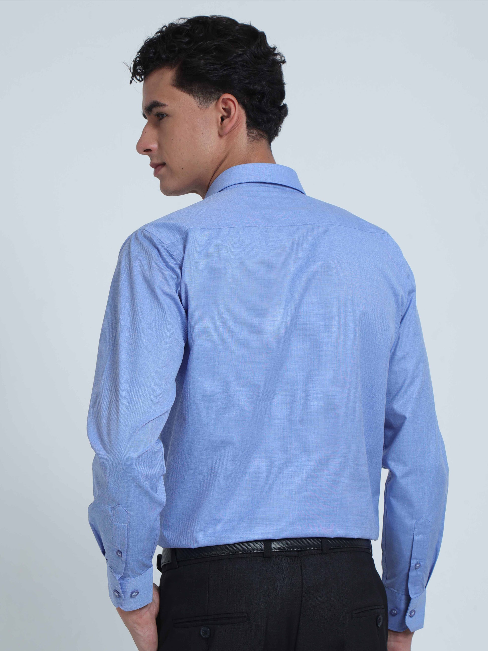 Filla Blue Premium Filla Fill Formal Shirts for Men