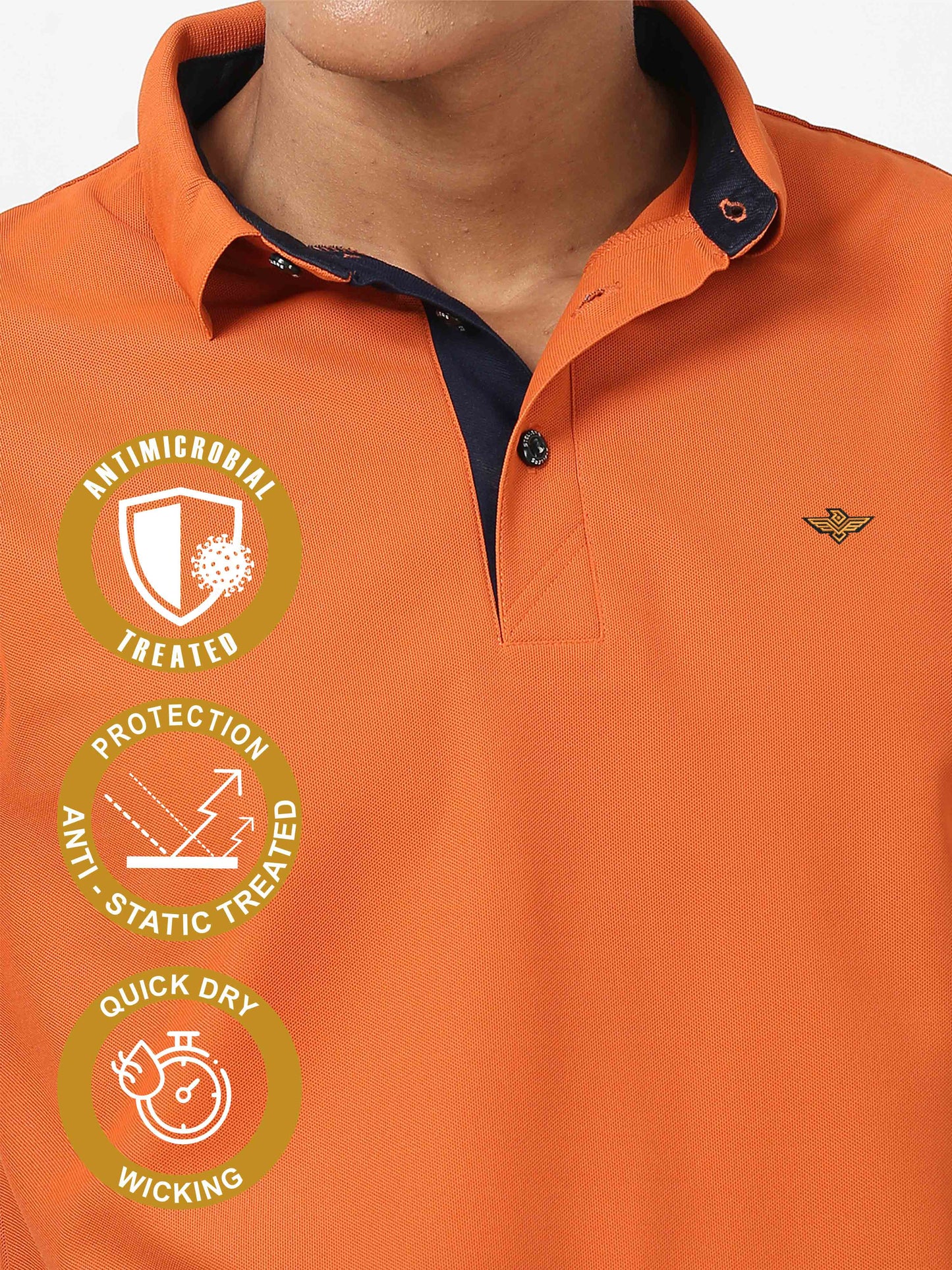 Men's Premium Polo T-Shirt | Wrinkle-Free | Quick Dry | Stretchable |  Odour-Free | UV Protected