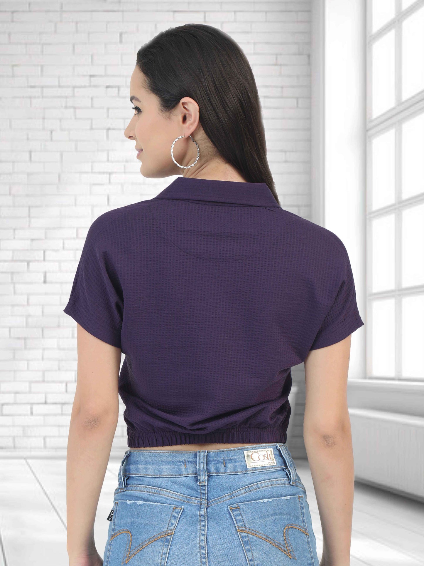 Black Currant Women's Crop Tops