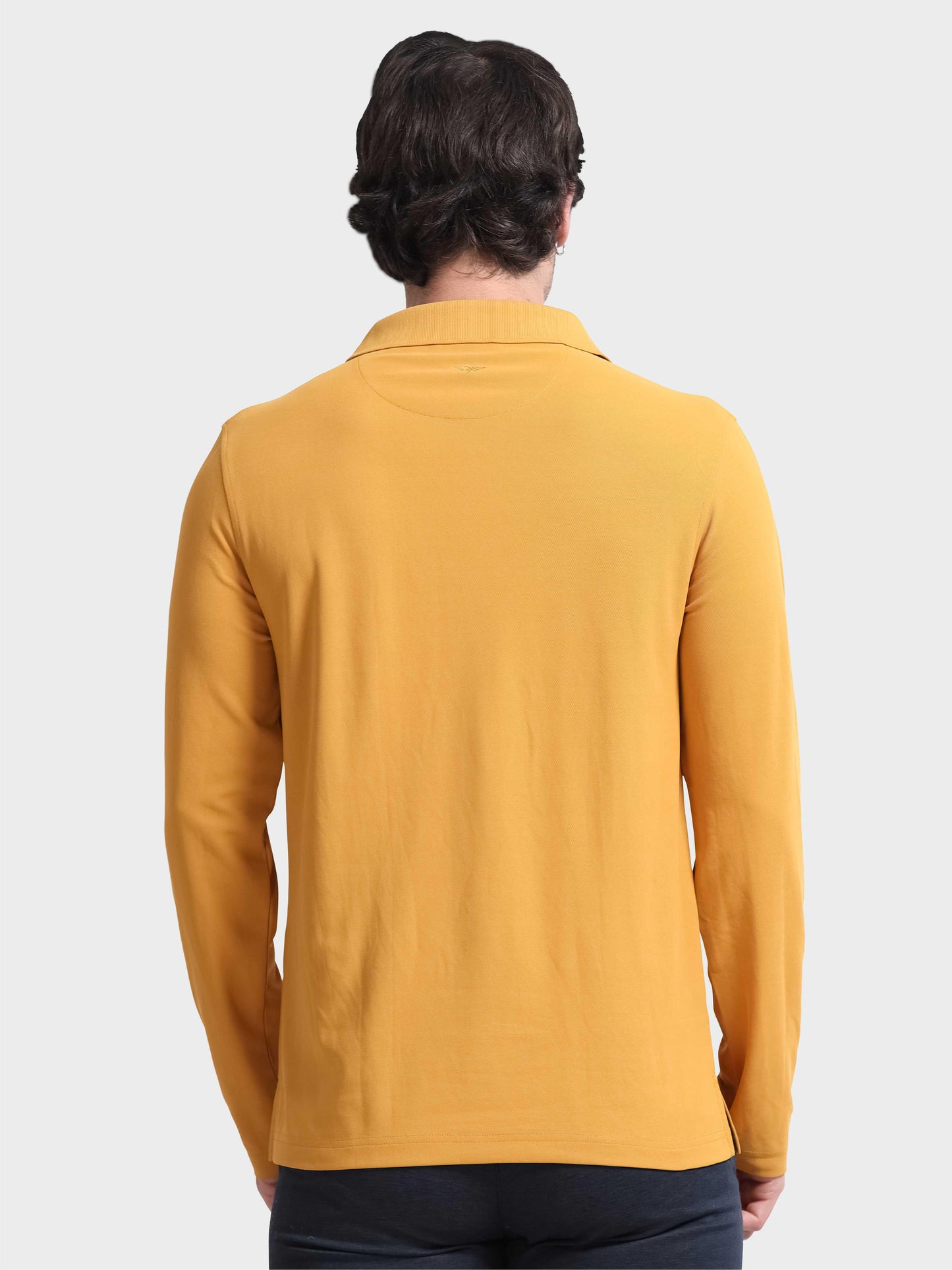 Men's Full Sleeve Polo T-Shirt  | Feather Touch Feel | Odour Resistant | Wrinkle Free | Quick Dry | Stretchable | Anti-Static | UV Resistance |