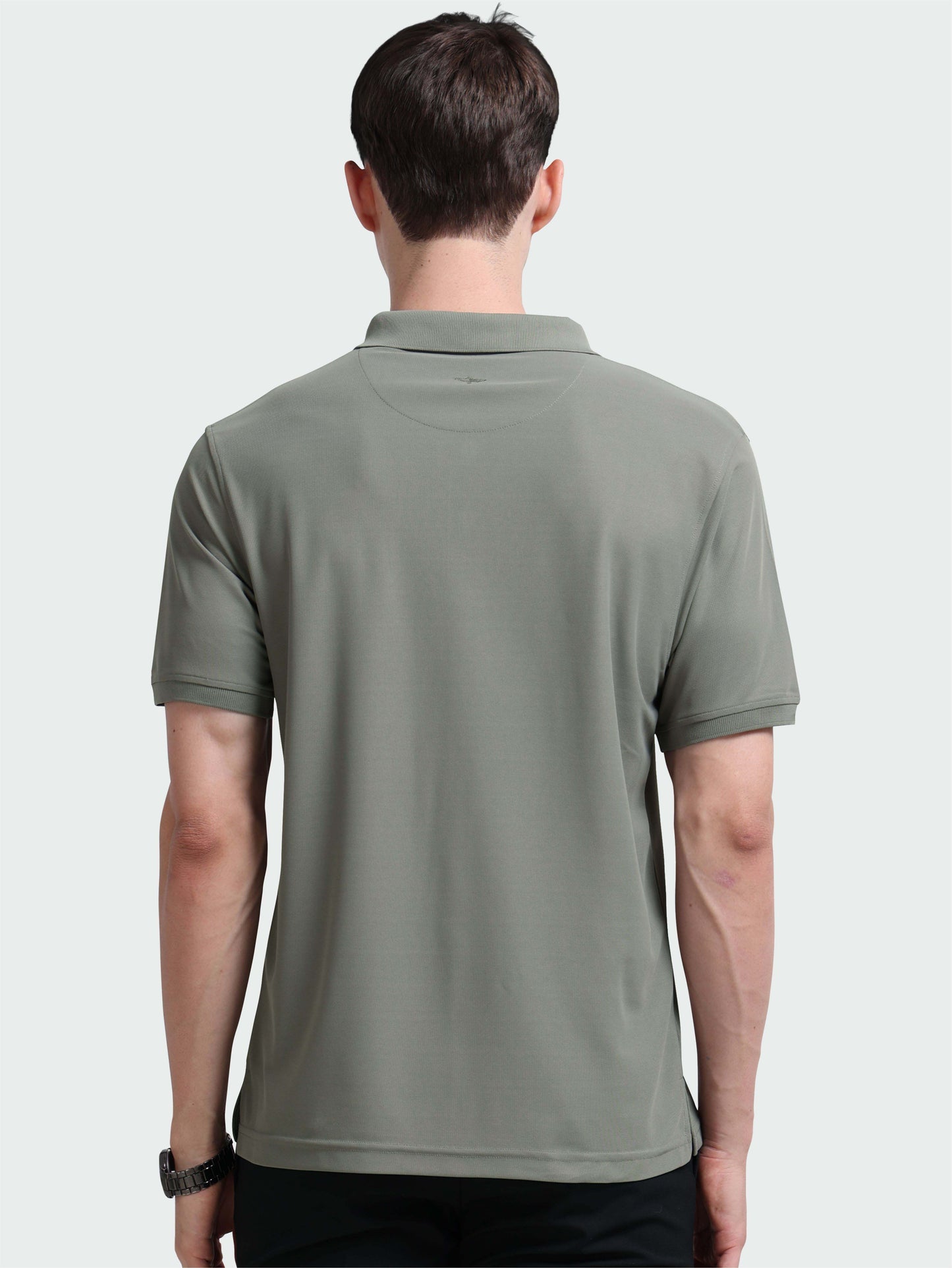 Silver Stone-Men's Premium Golf Polo T-Shirt | Wrinkle-Free | Quick Dry | Stretchable |  Odour-Free | UV Protected