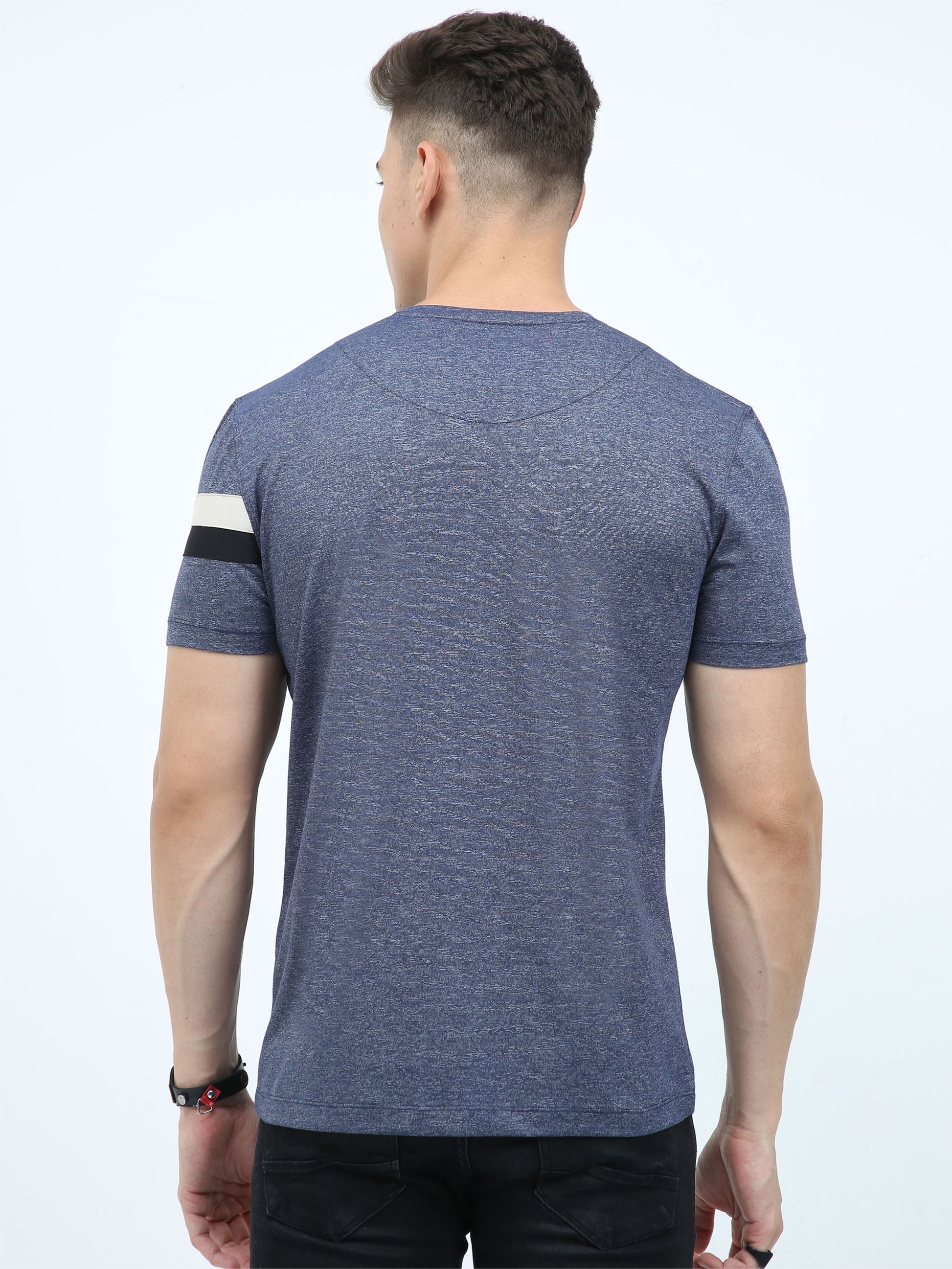 Navy Blue Premium Cotton vee neck t shirts