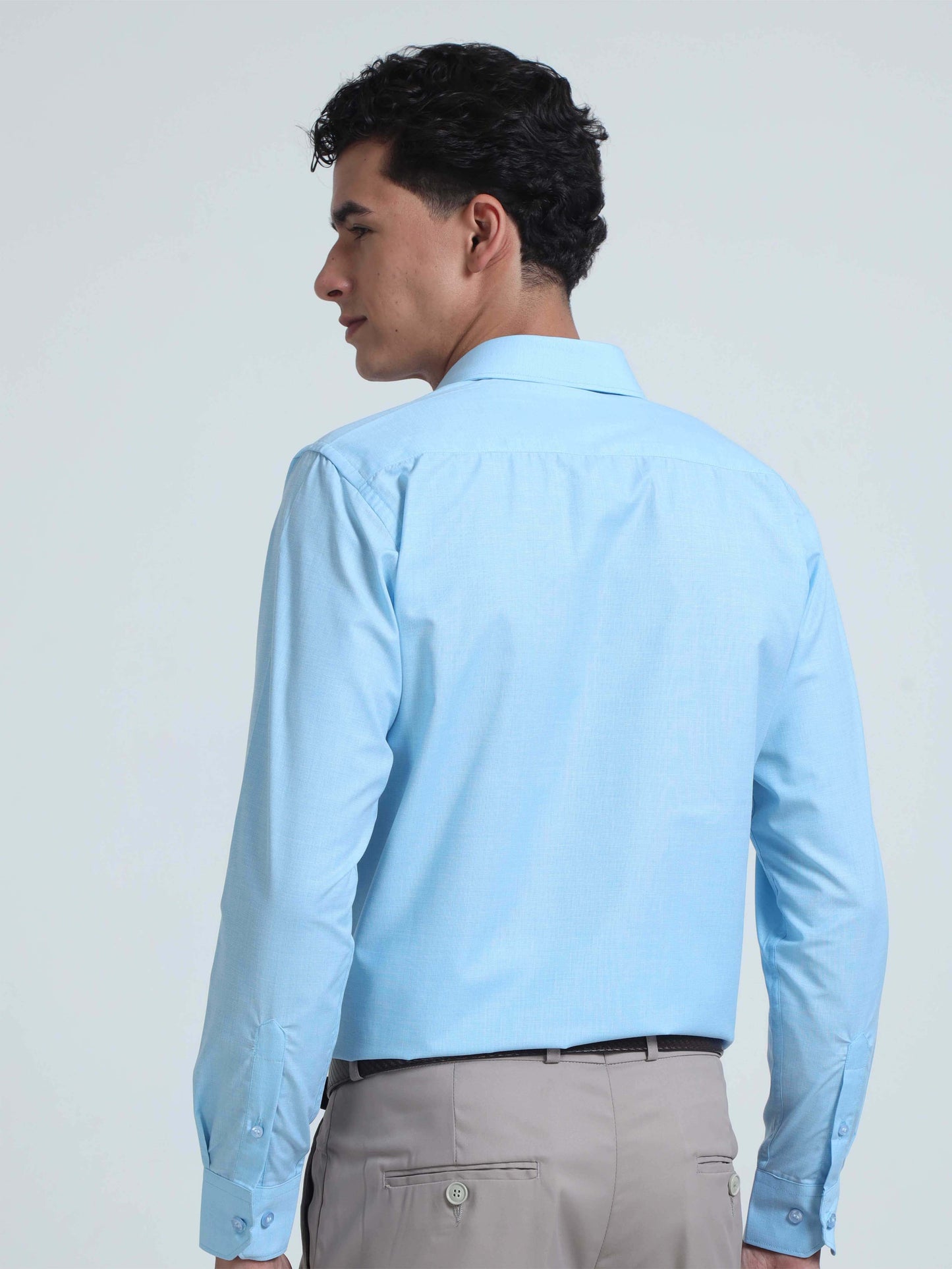 Sky Blue  Men's Premium Filla Fill Office Formals
