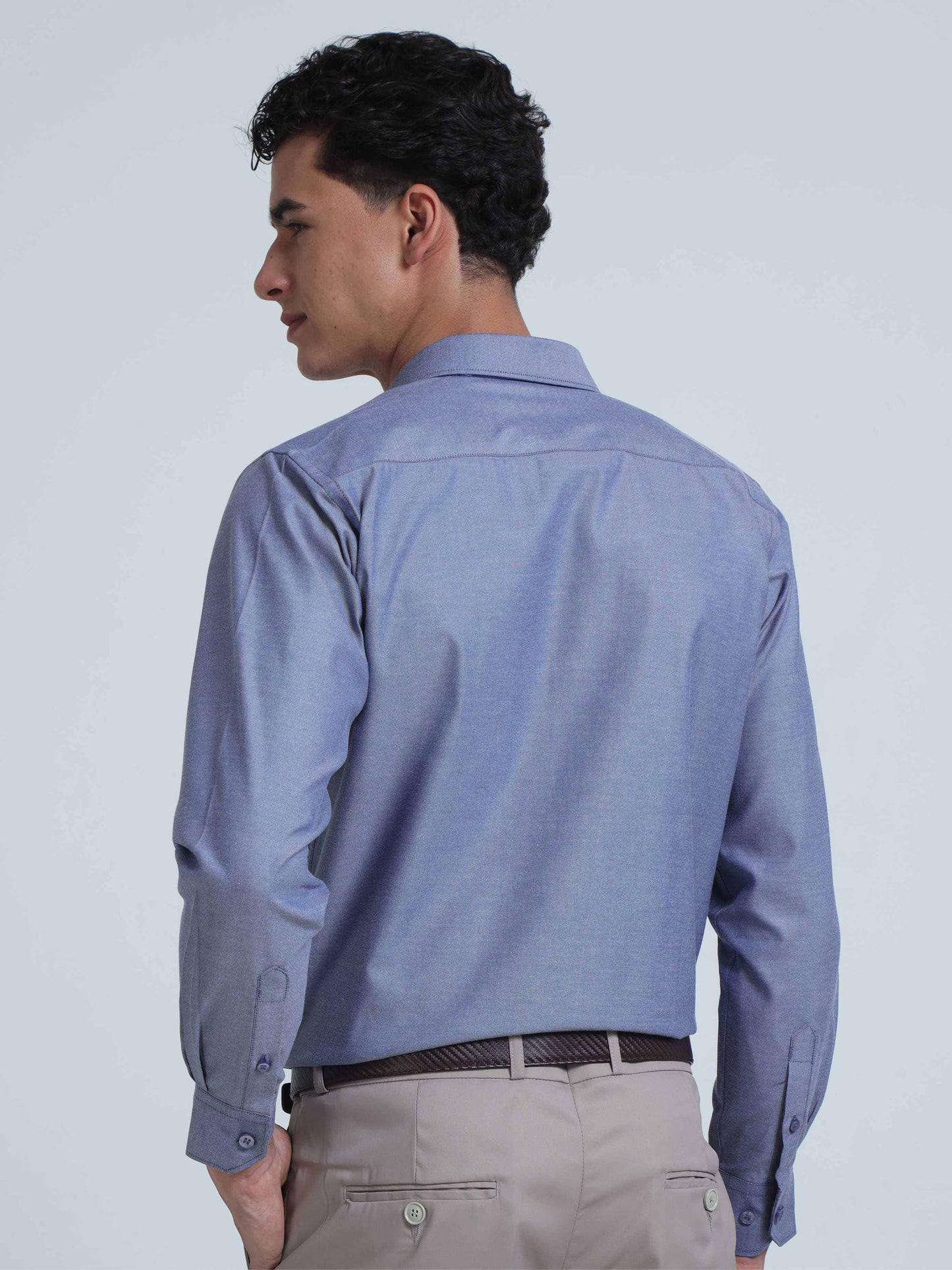 Deep Blue Men's Premium Oxford Office Formals