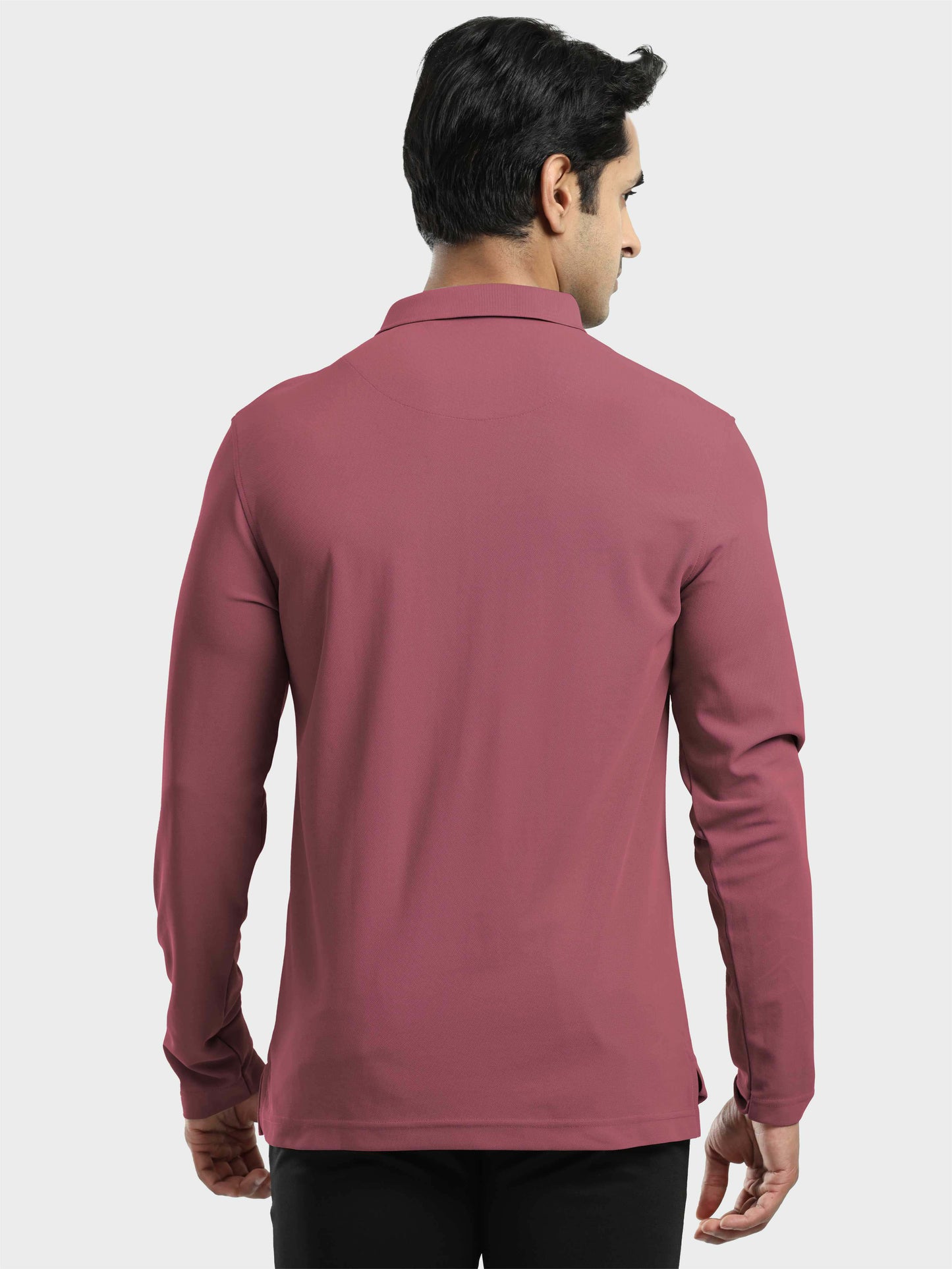 Men's Full Sleeve Polo T-Shirt | Feather Touch Feel | Odour Resistant | Wrinkle Free | Quick Dry | Stretchable | Anti-Static | UV Resistance |