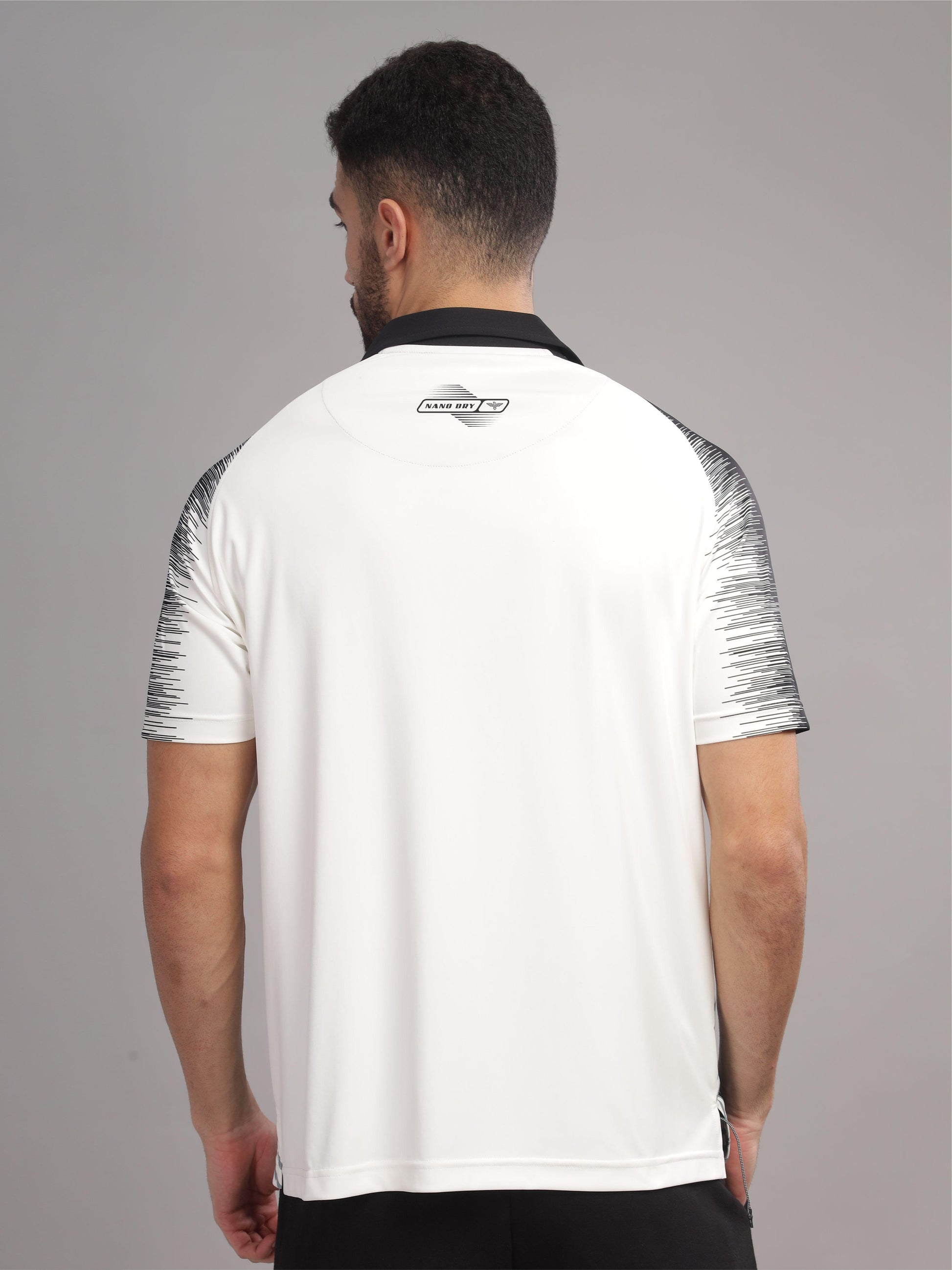 Black Men's Regular Fit Active Wear T Shirt