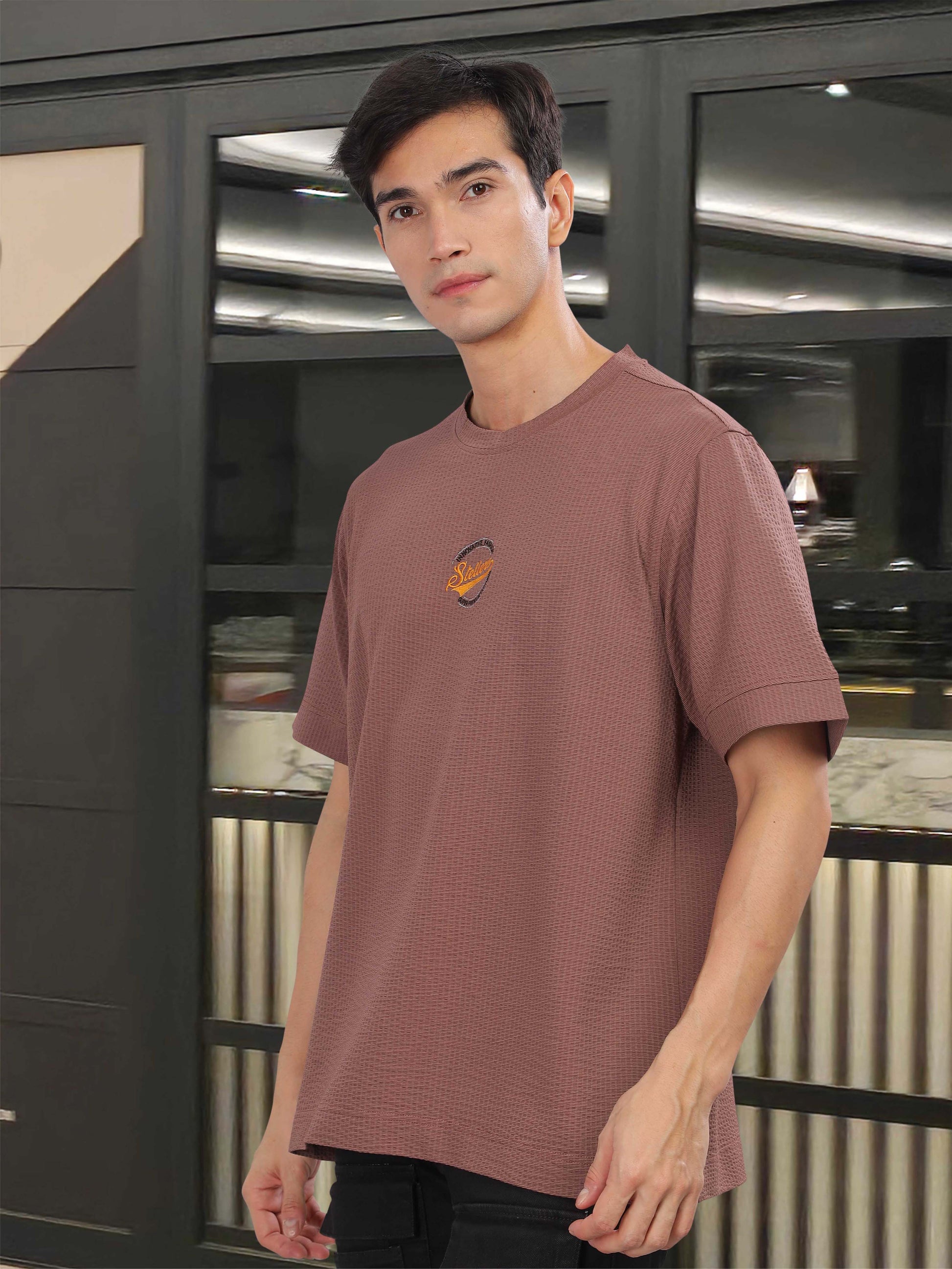 Mauve Men's Oversize T Shirt for Men