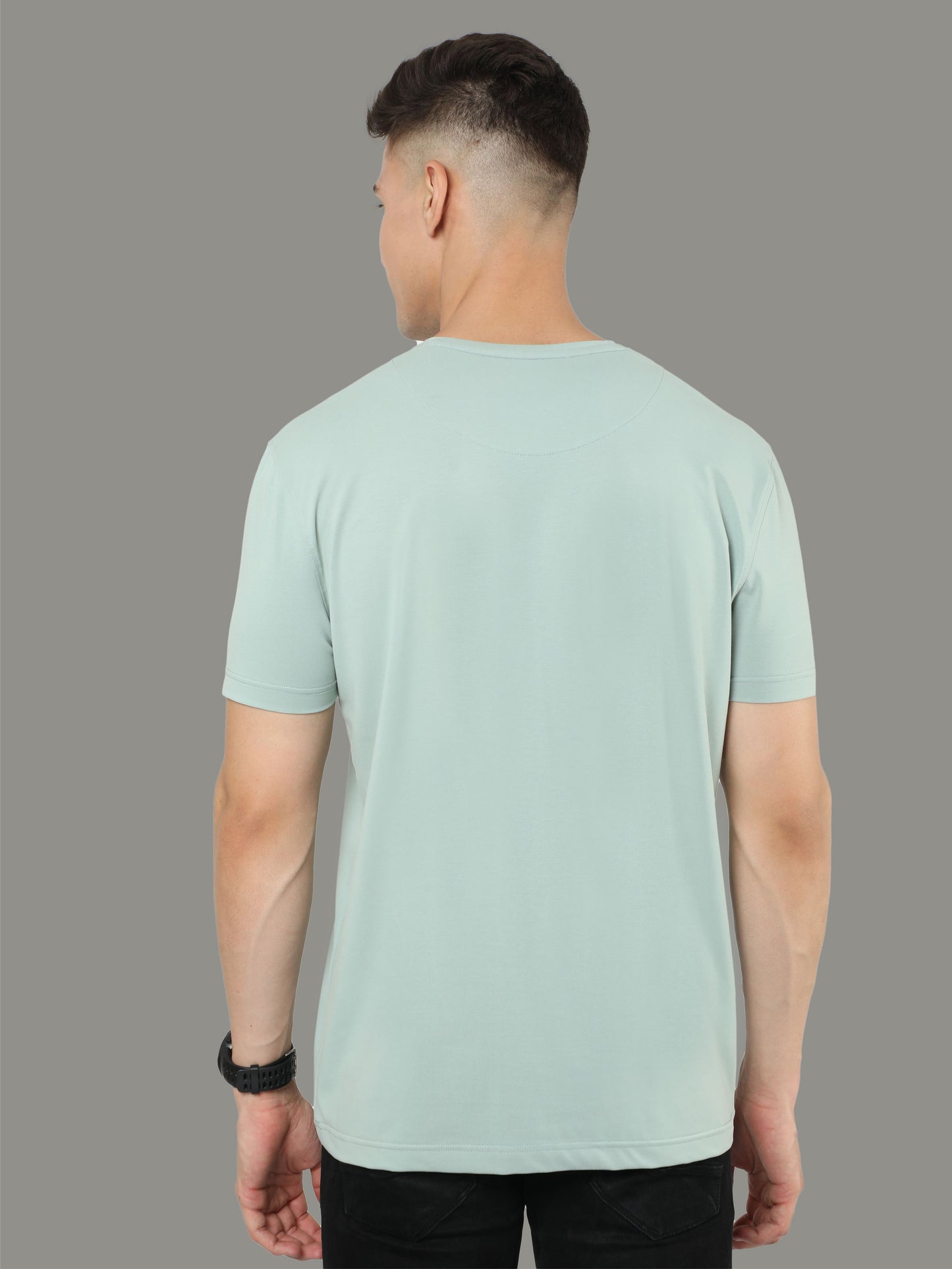 Ocean Green Men's Crew Neck T-Shirts Tribal