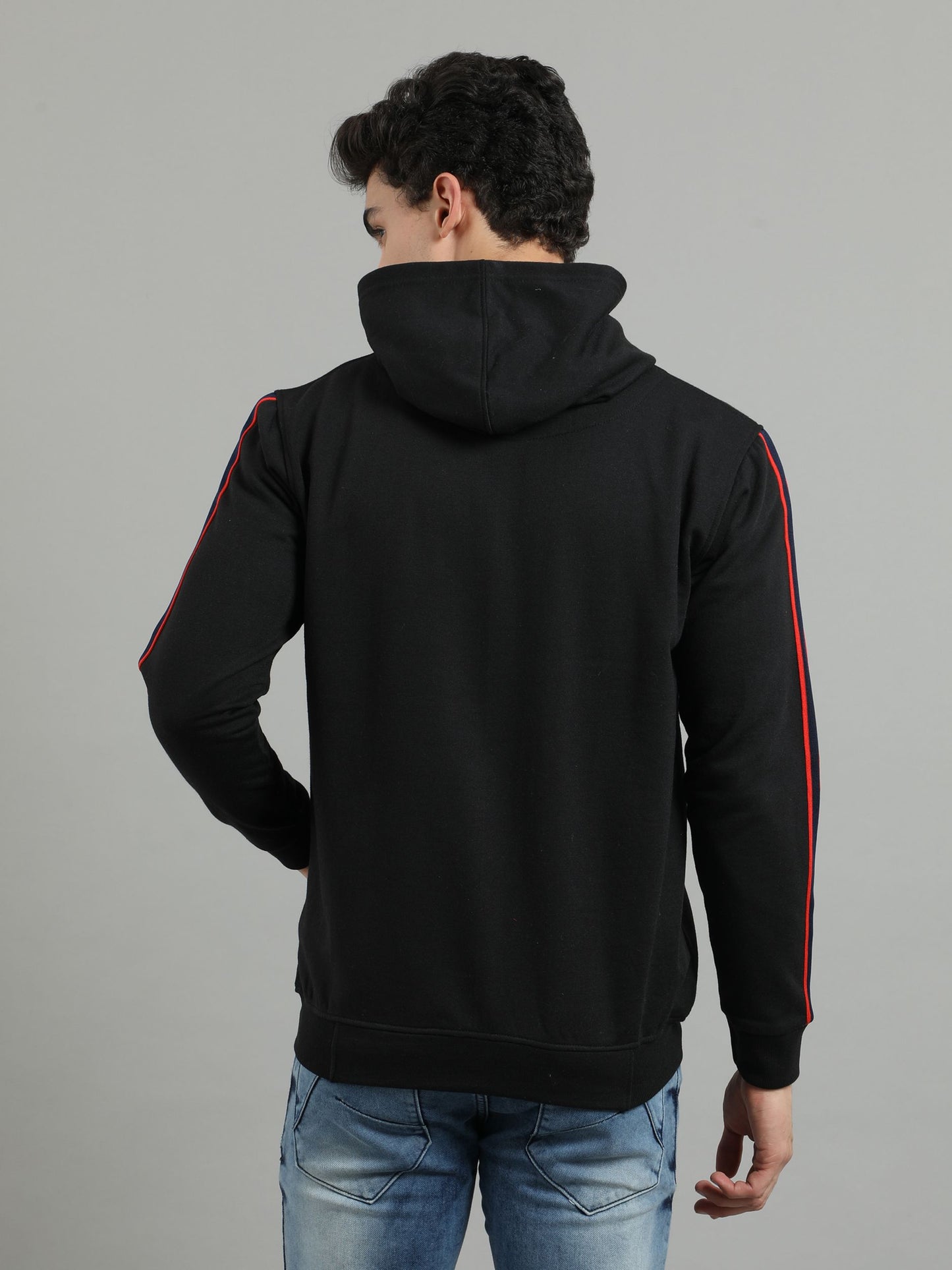 Men's Black Zipper Hoodies