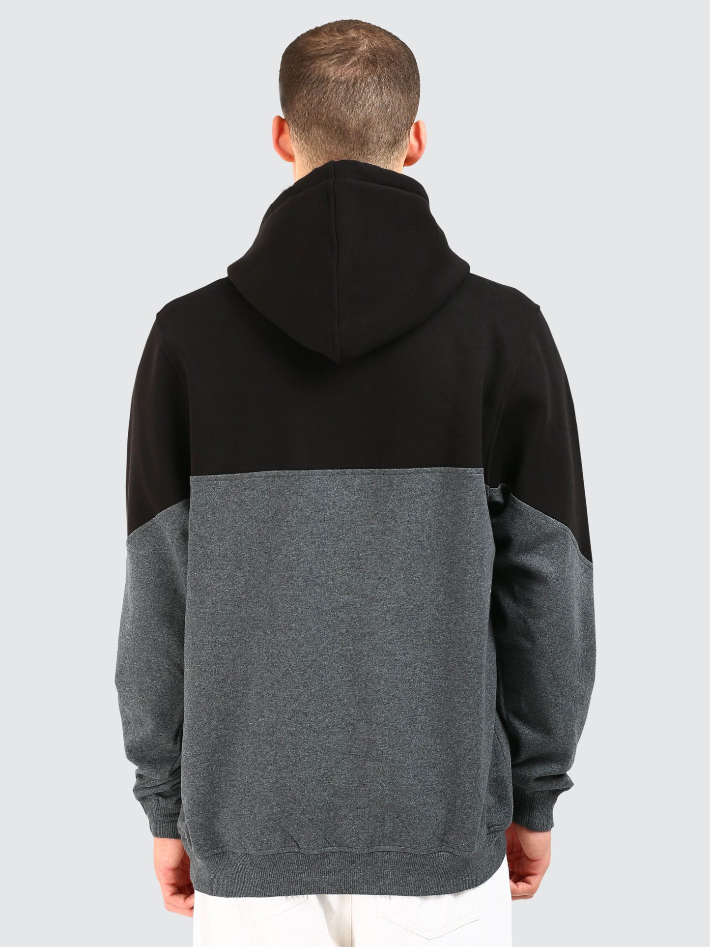 Men's Color-Blocked Oversized Hoodie