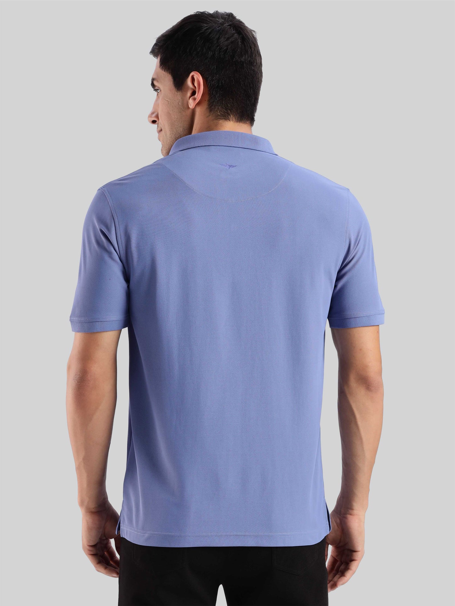 Men's Purple Blue Premium Polo T-Shirt | Wrinkle-Free | Quick Dry | Stretchable |  Odour-Free | UV Protected