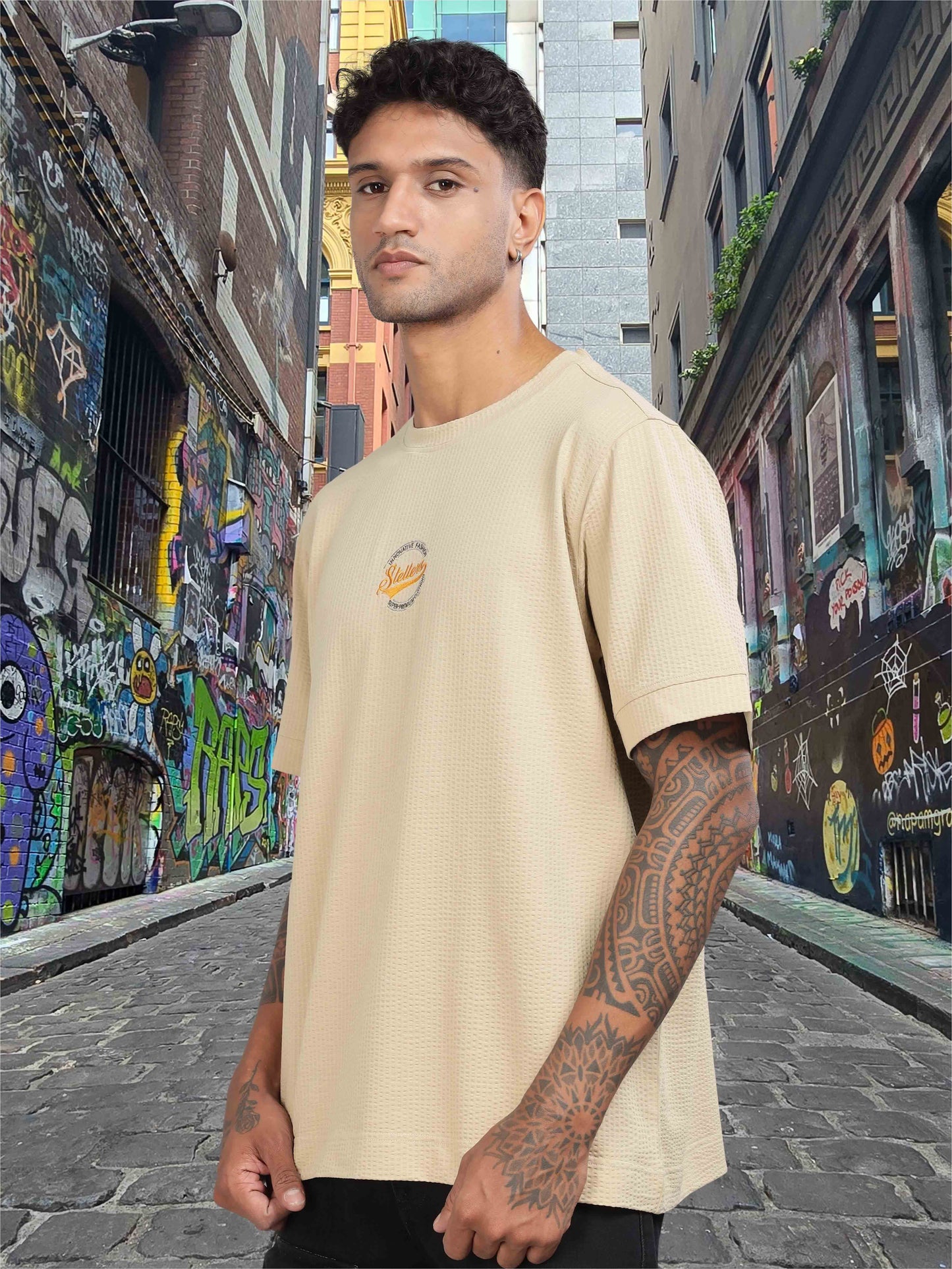 Beige Men’s Oversize T Shirt