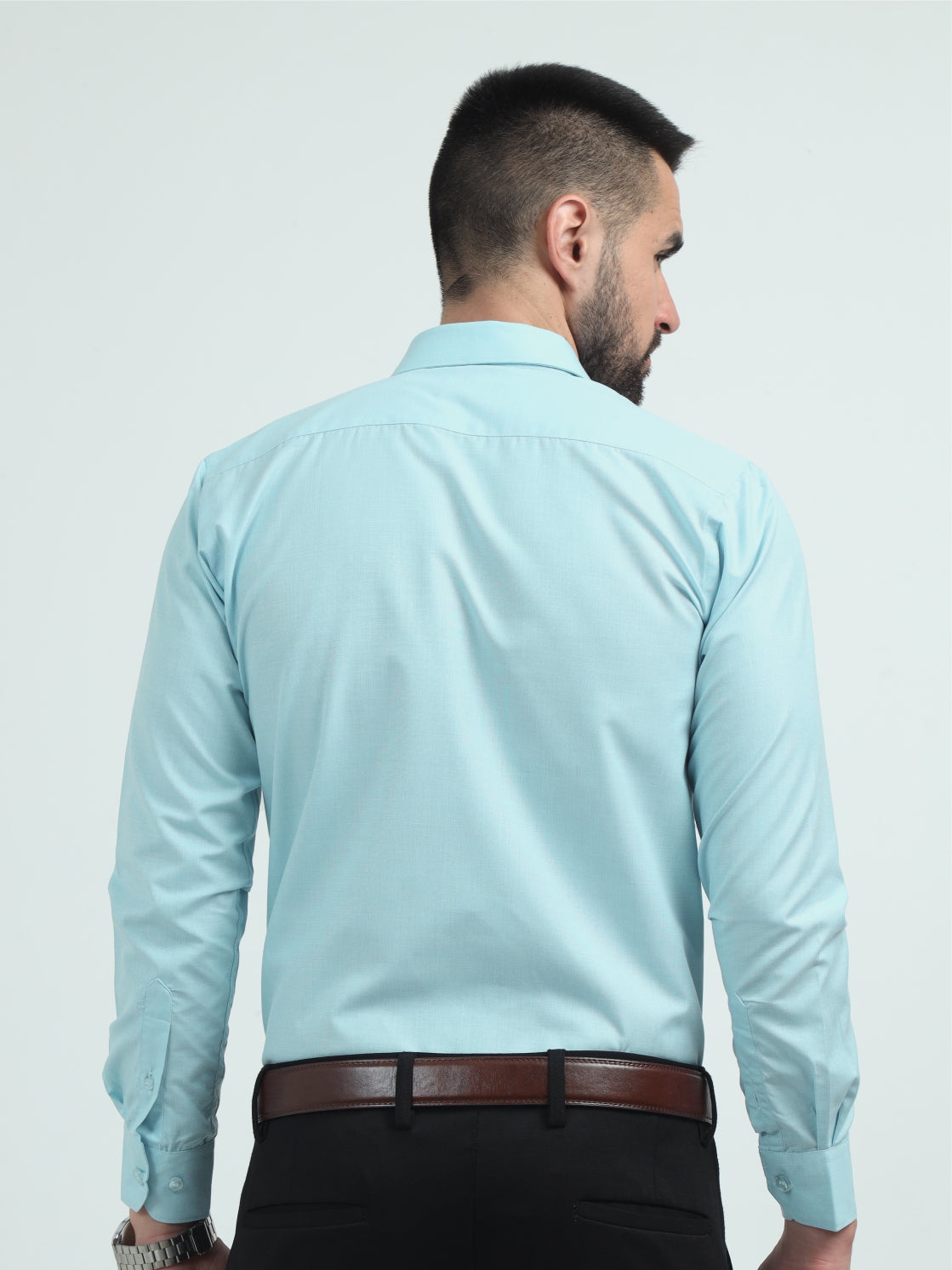 Ice Blue  Men's Premium Filla Fill Office Formals