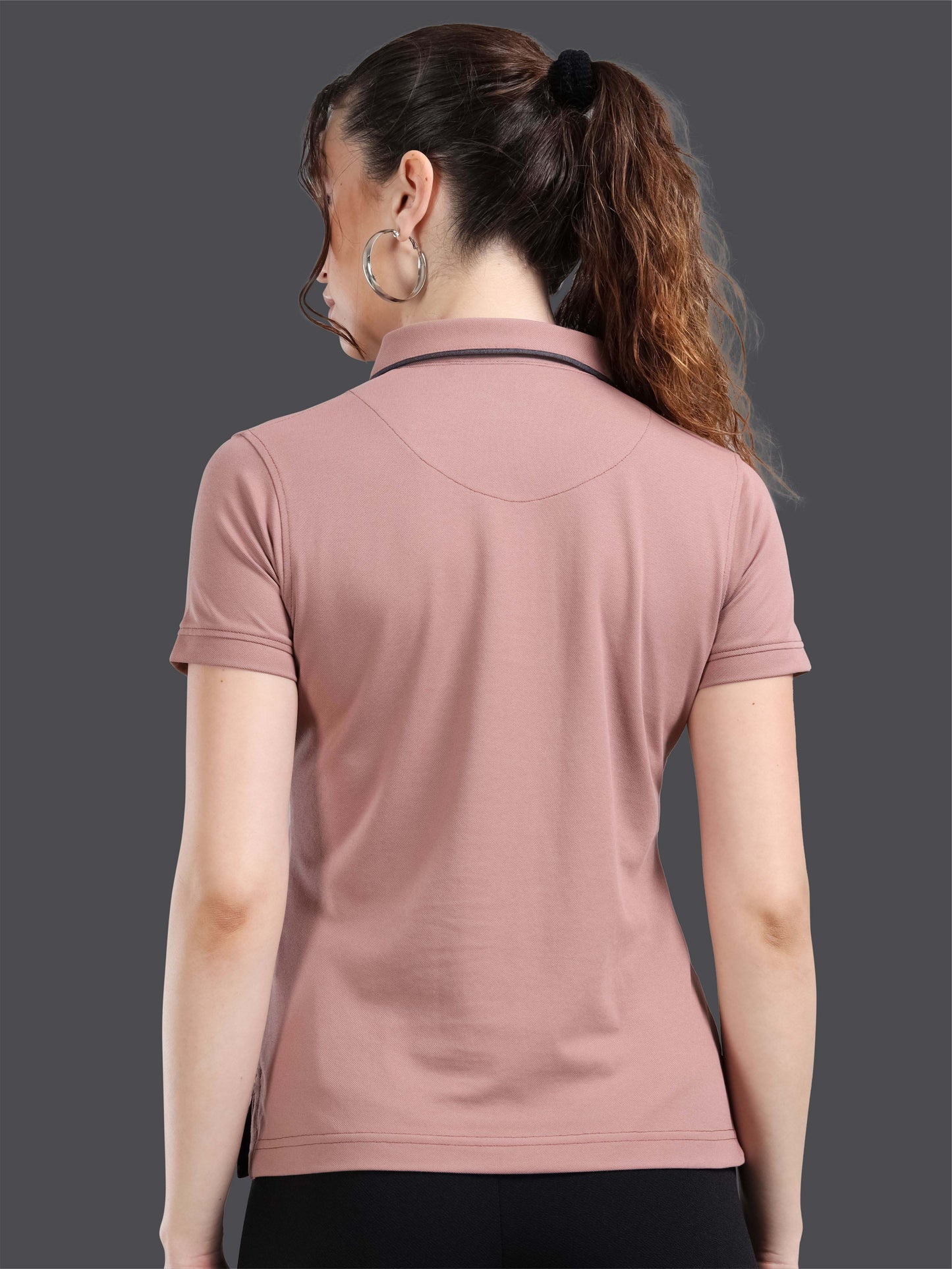 Mauve Women Premium SoftBerry PQ Polo T-Shirt