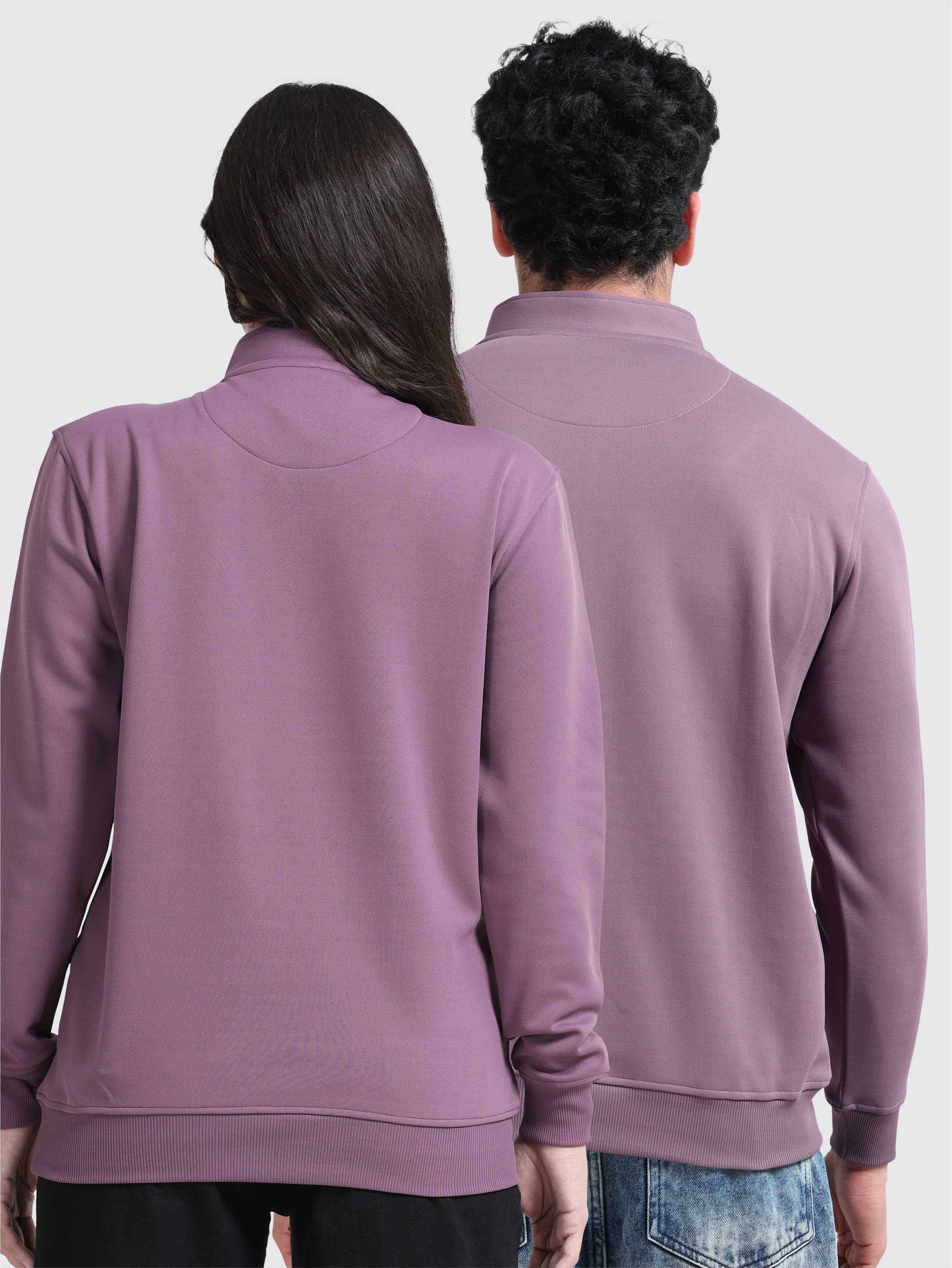 Unisex Half Zipper Sweatshirts | Regular Fit | Feather Touch Feel | Warm |