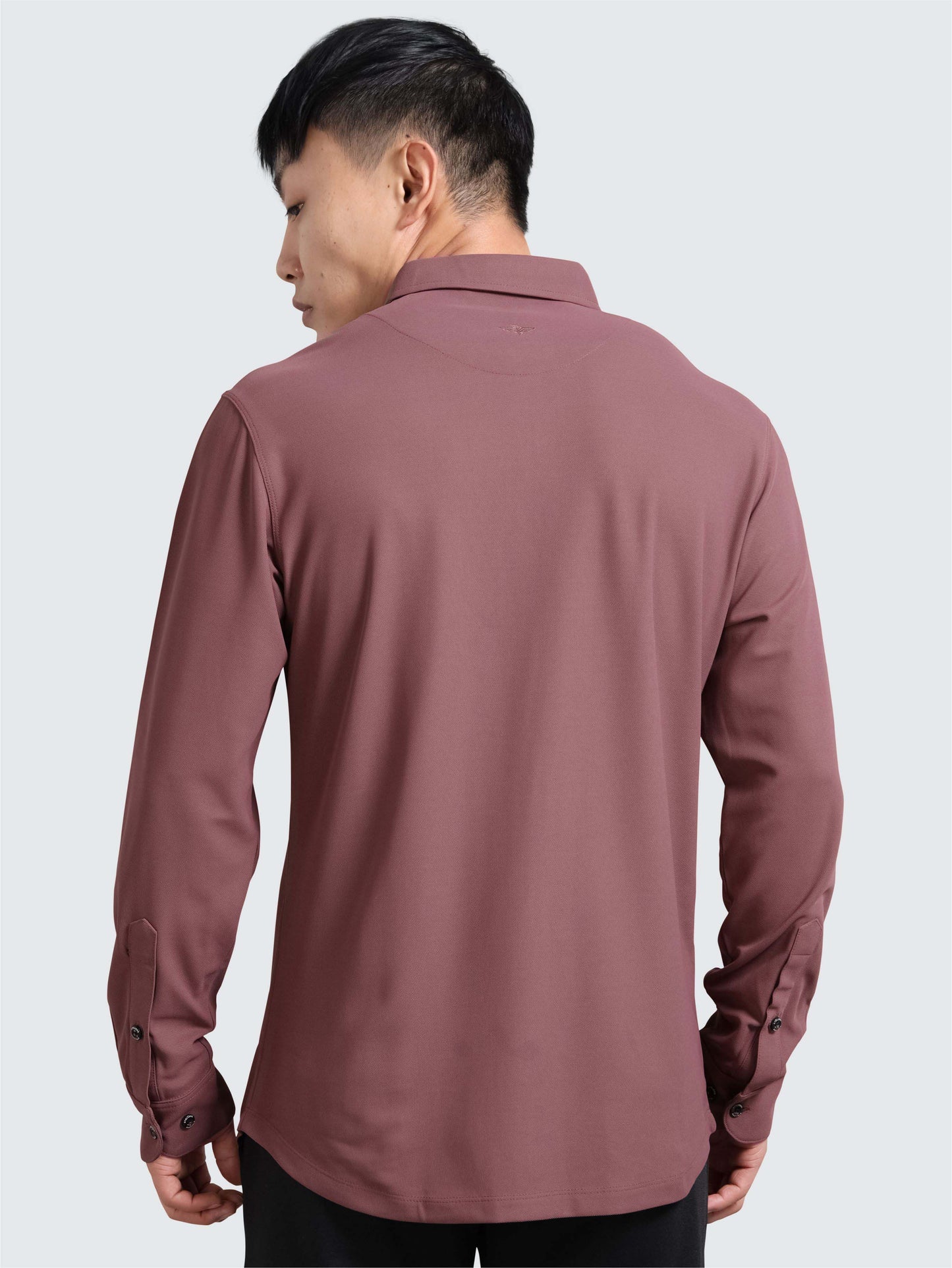 Mauve Men's Premium Nano-Dry Shirt | Stretchable | Wrinkle-Resistant |