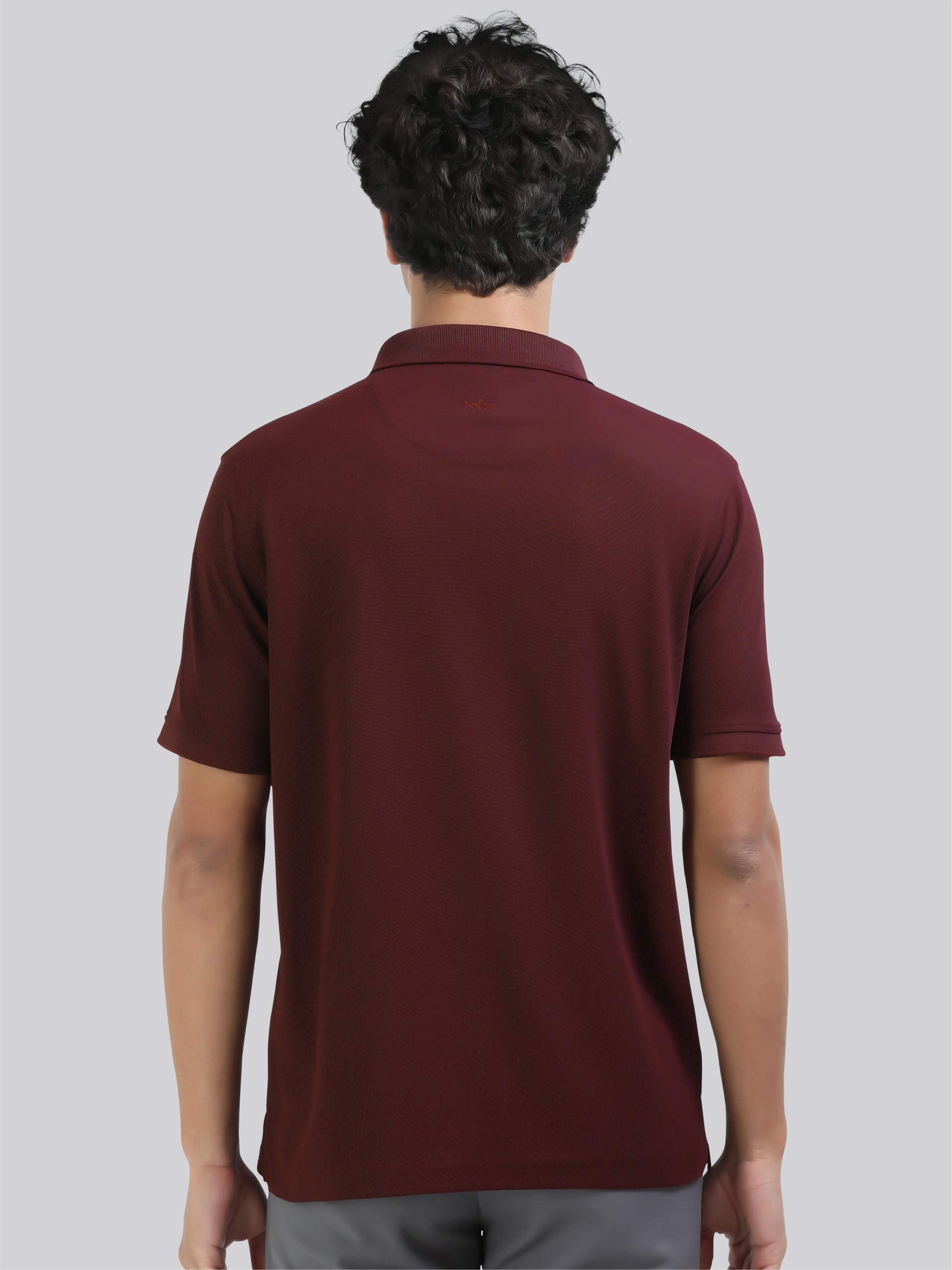 Maroon Solid Polo T-Shirt  for Men | Stellers 
