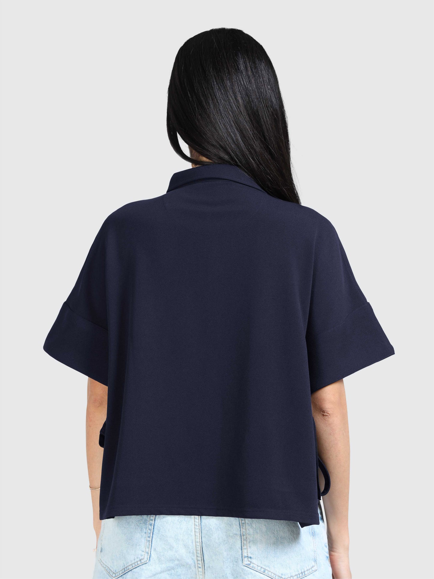 Women Boxy Fit Batwing Sleeve Shirt | Feather Touch Feel | Breathable | Wrinkle Free | Lightweight |