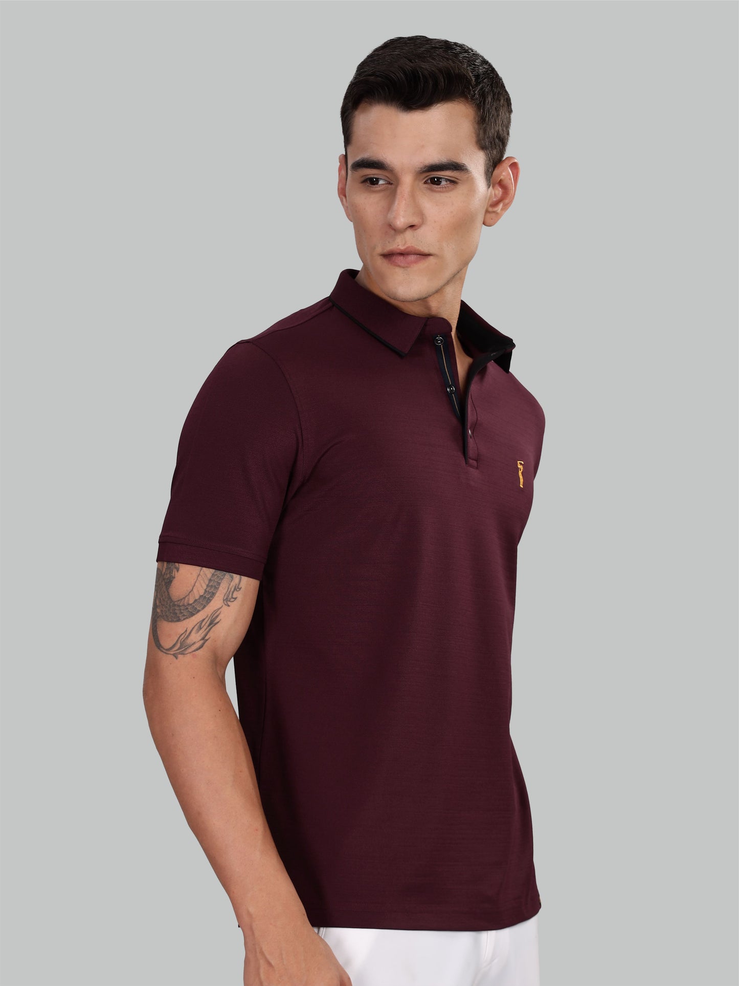 Wine Premium Pique Crush Polo T-Shirt
