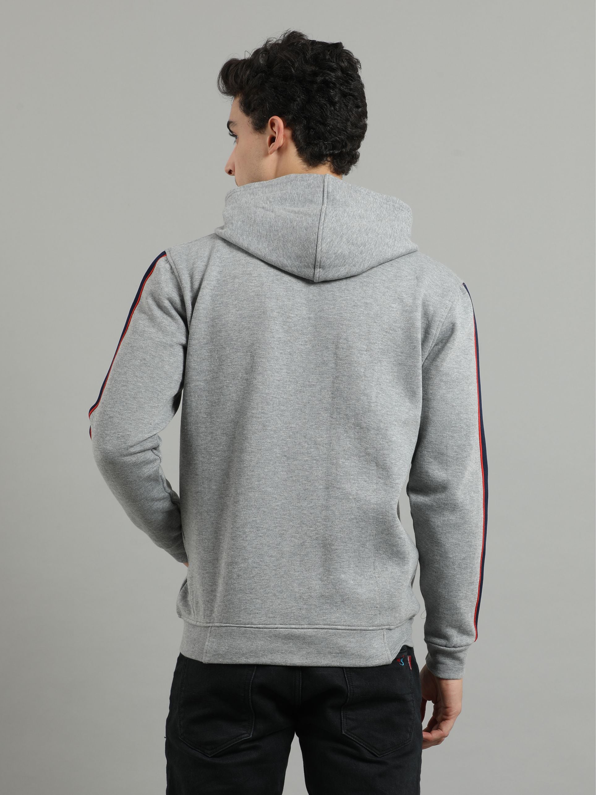 Grey Men's Zipper Hoodies