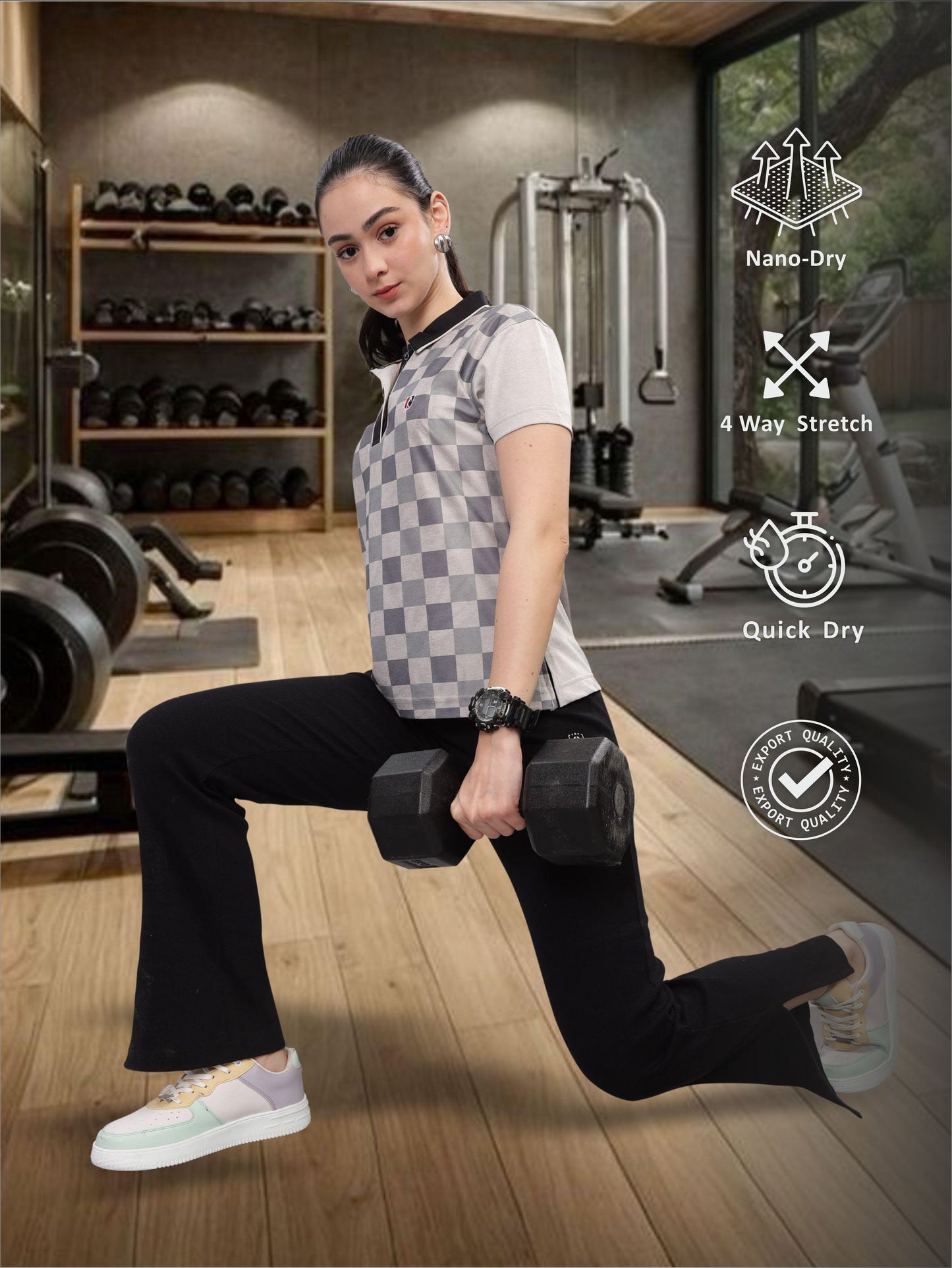 Ash Grey Women's Sportswear T Shirt