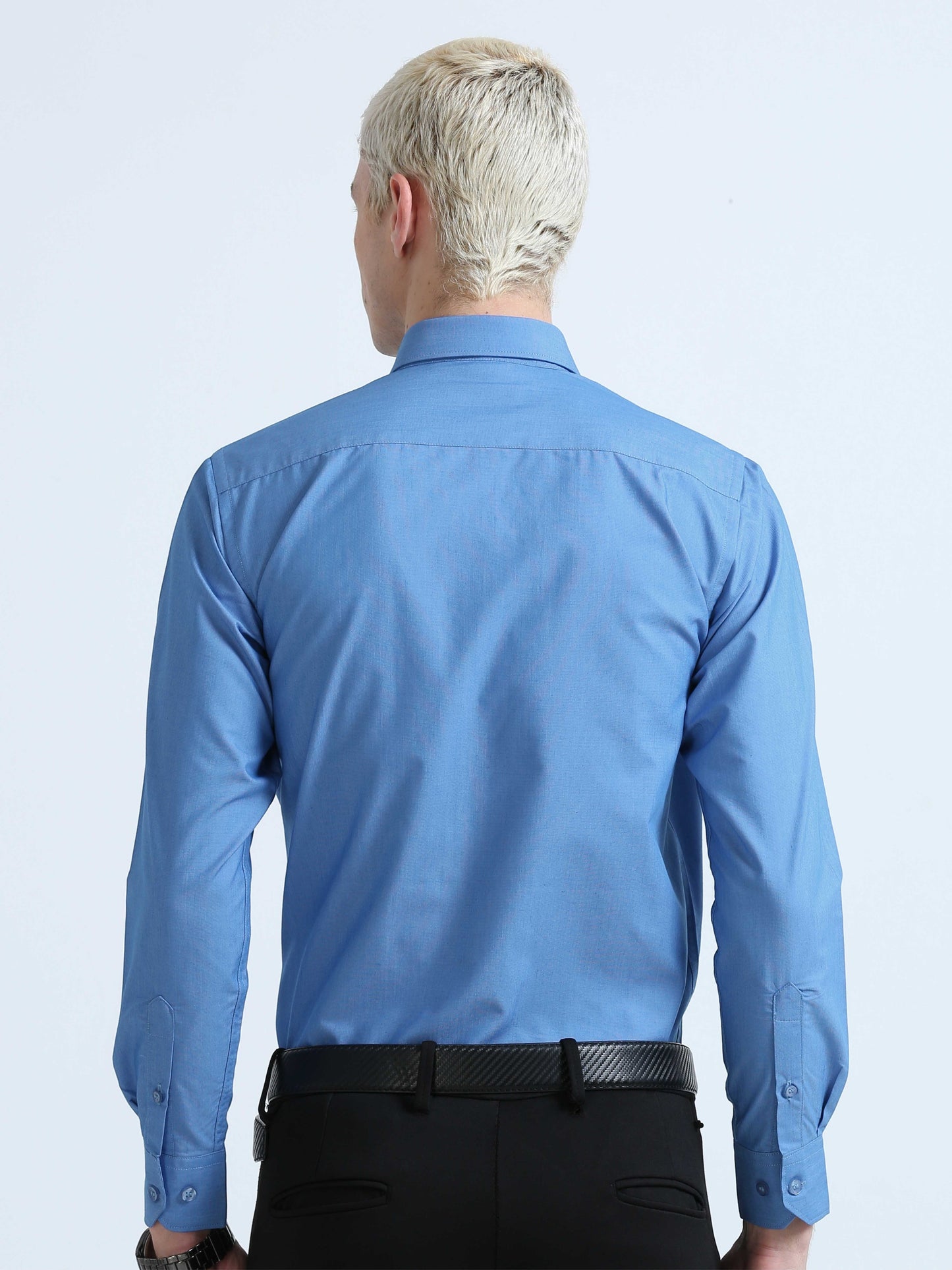 Blue Drap Filla Fill Formal Shirts For Men