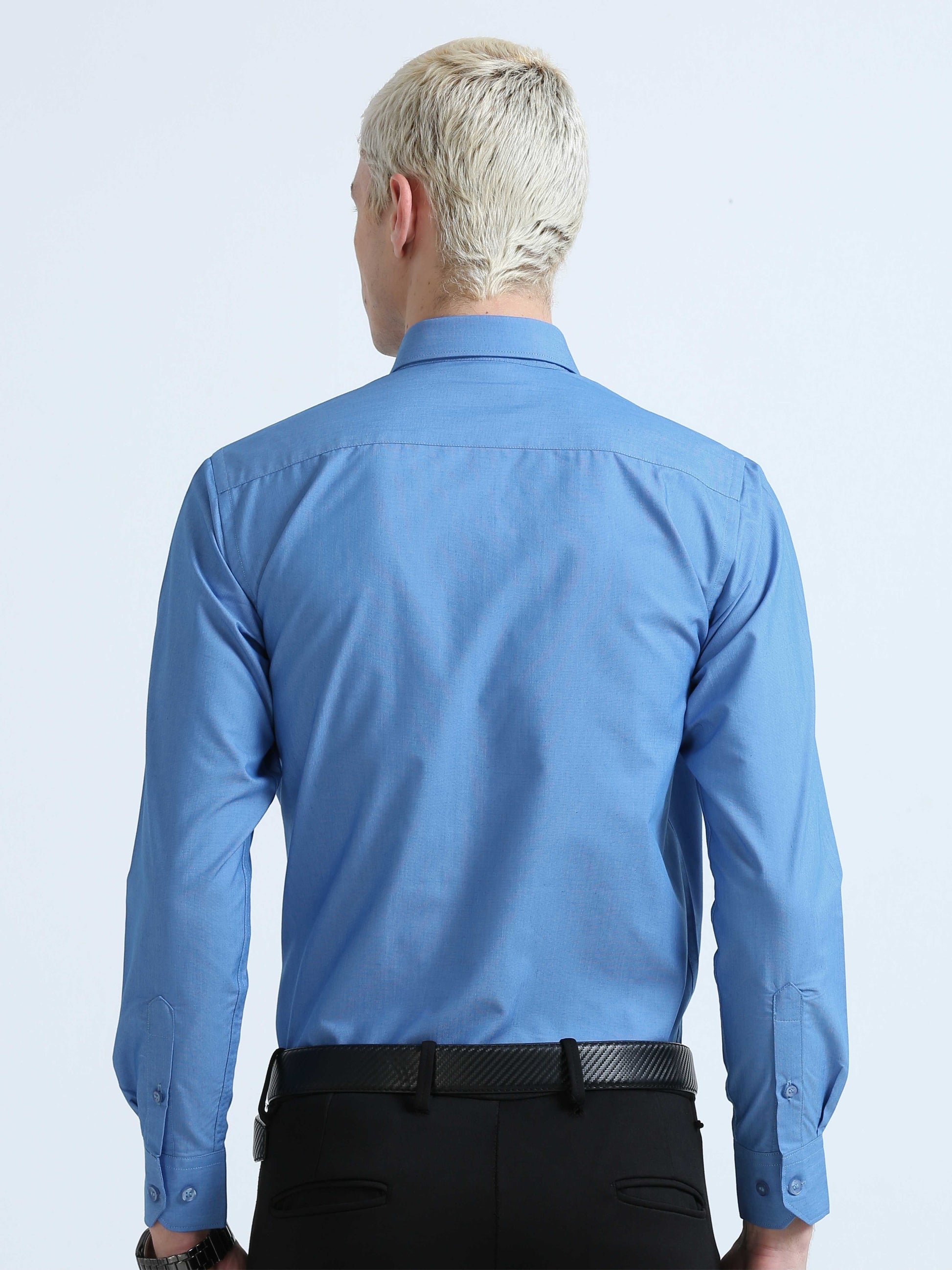 Blue Drap Filla Fill Formal Shirts For Men