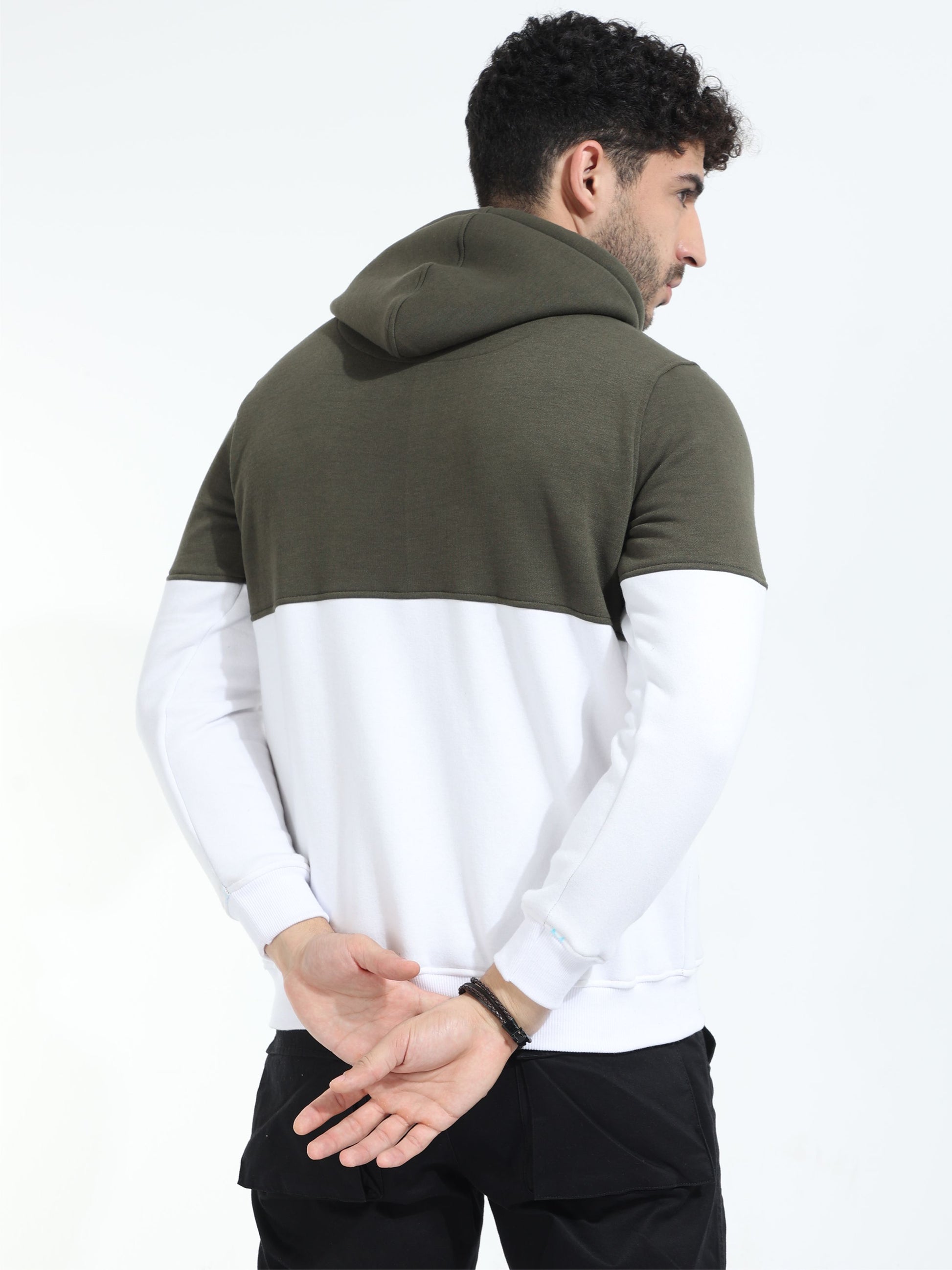 Olive Green Men's Premium Sweatshirt