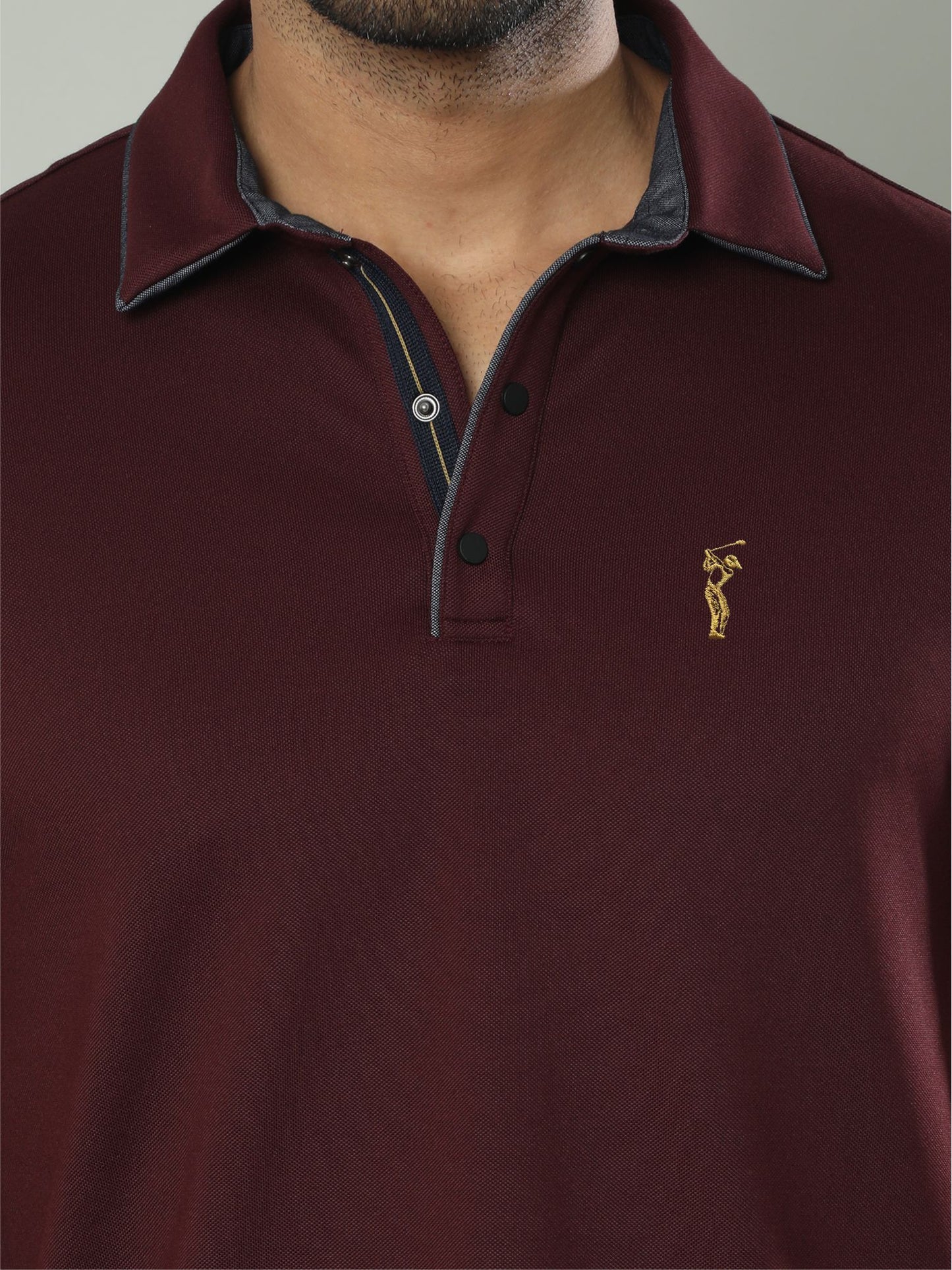 Wine Men Premium SoftBerry PQ Polo T-Shirt