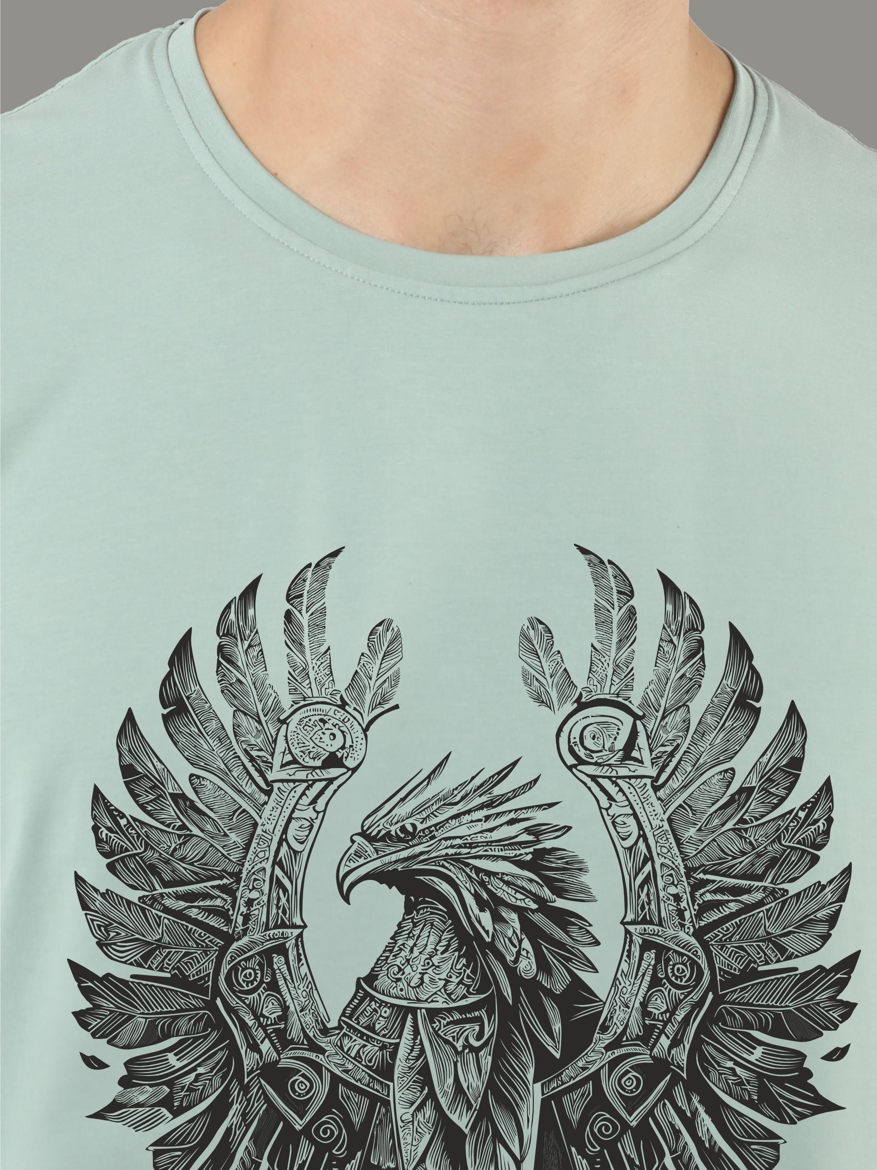 Ocean Green Men’s Crew Neck T Shirt - Round Neck T Shirts