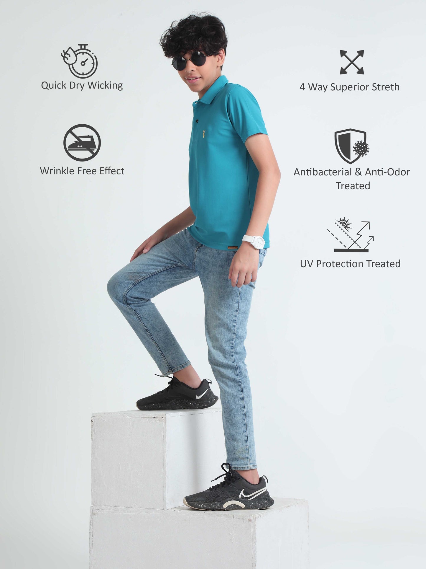 Jade Green Premium Golf Polo T-Shirt