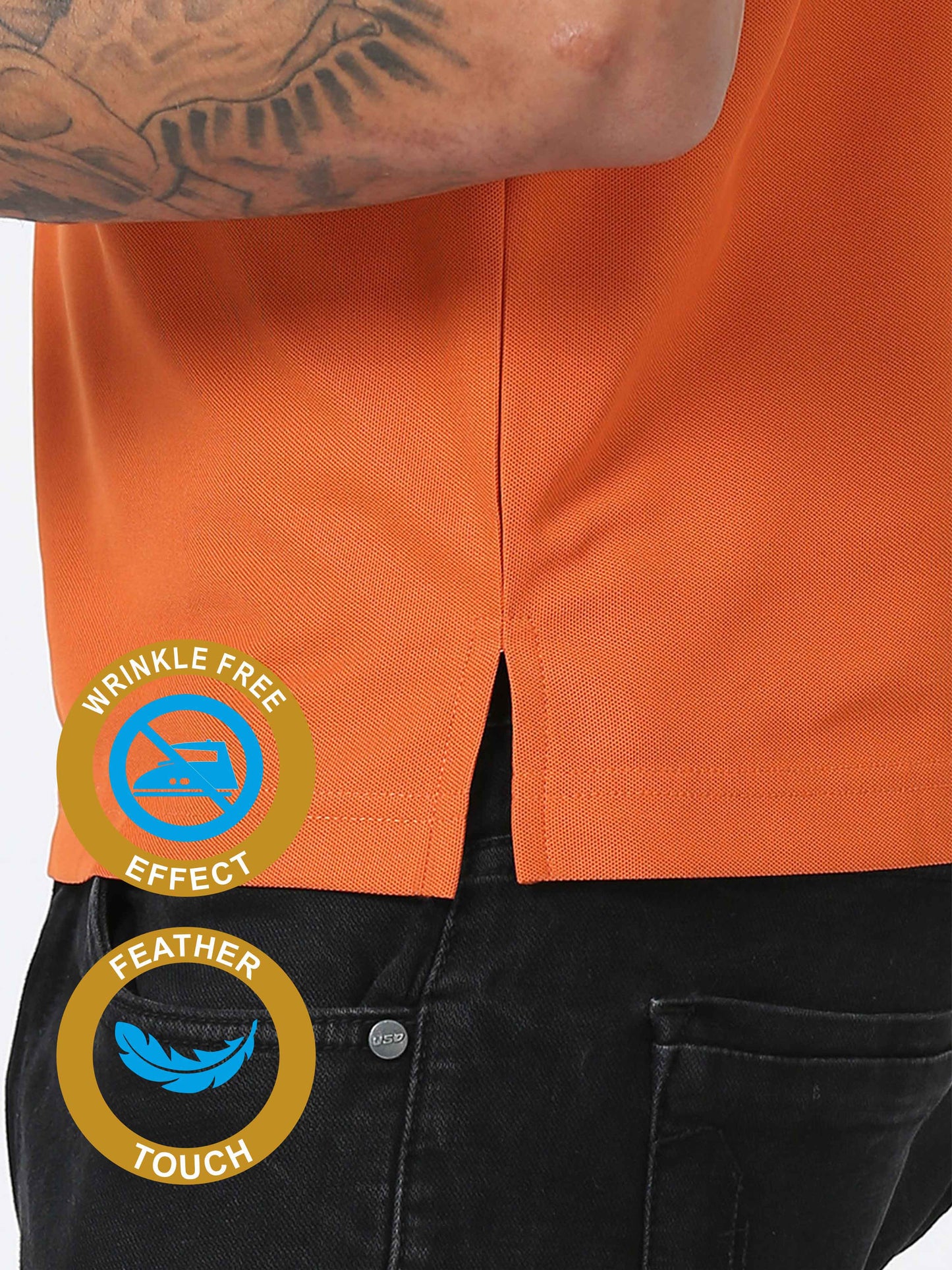 Men's Premium Polo T-Shirt | Wrinkle-Free | Quick Dry | Stretchable |  Odour-Free | UV Protected