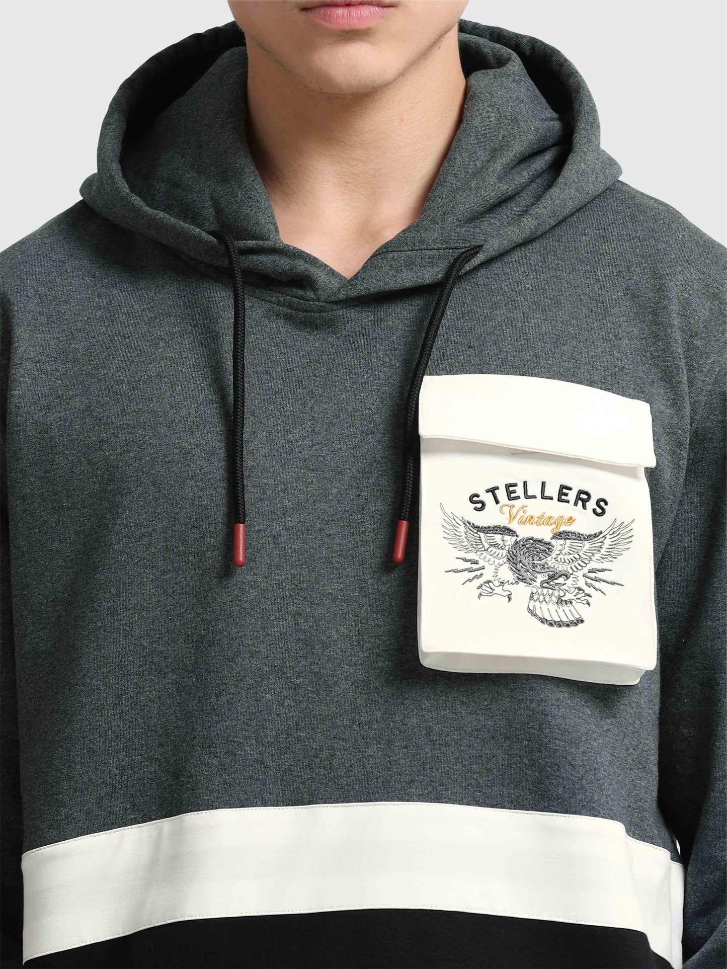 Color-Blocked Oversize Hoodies for Men