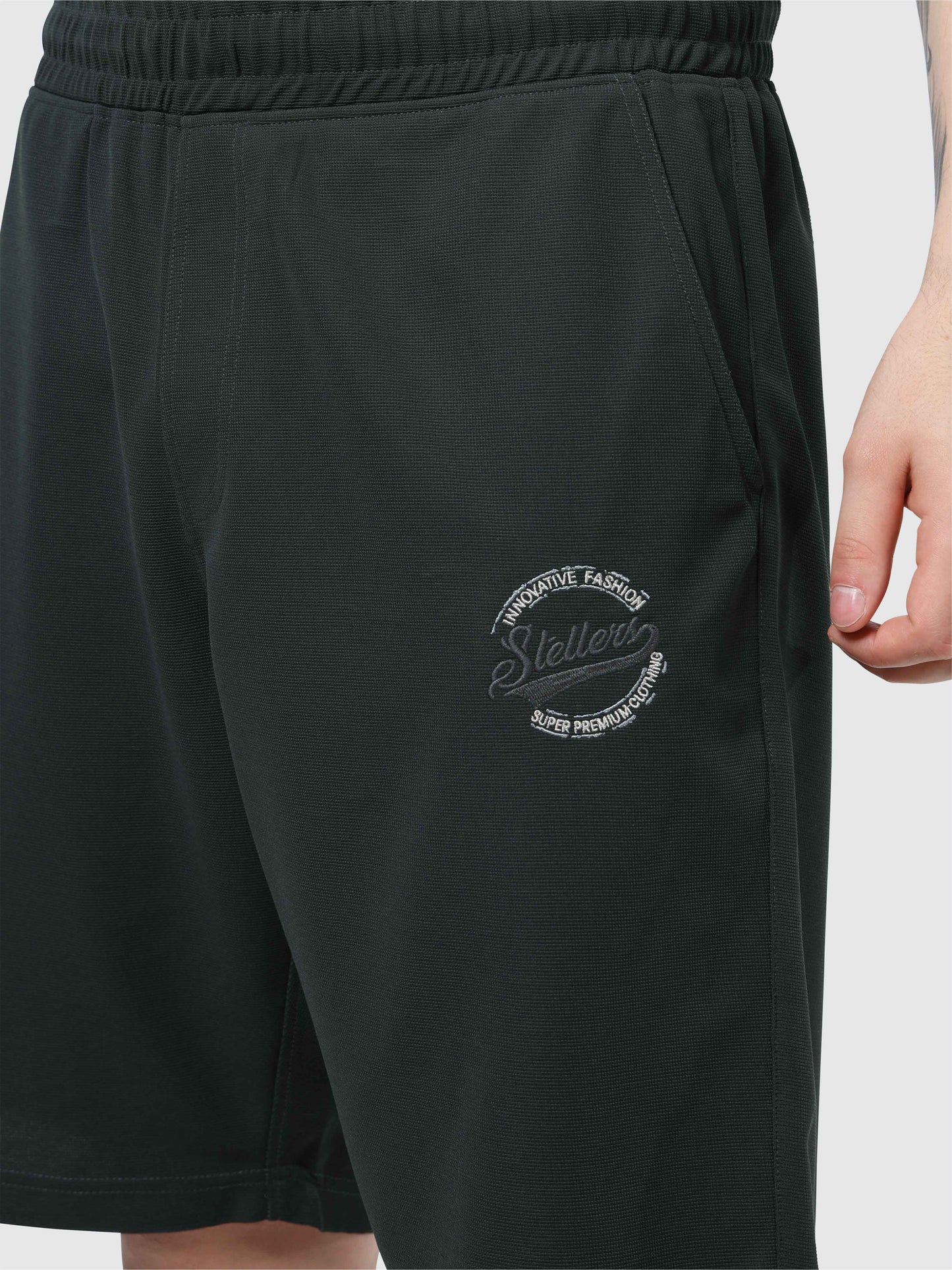 Men Relaxed Fit Co-ord Set Dark-Grey | Wrinkle Free | Stretchable | Feather Touch Feel | Breathable