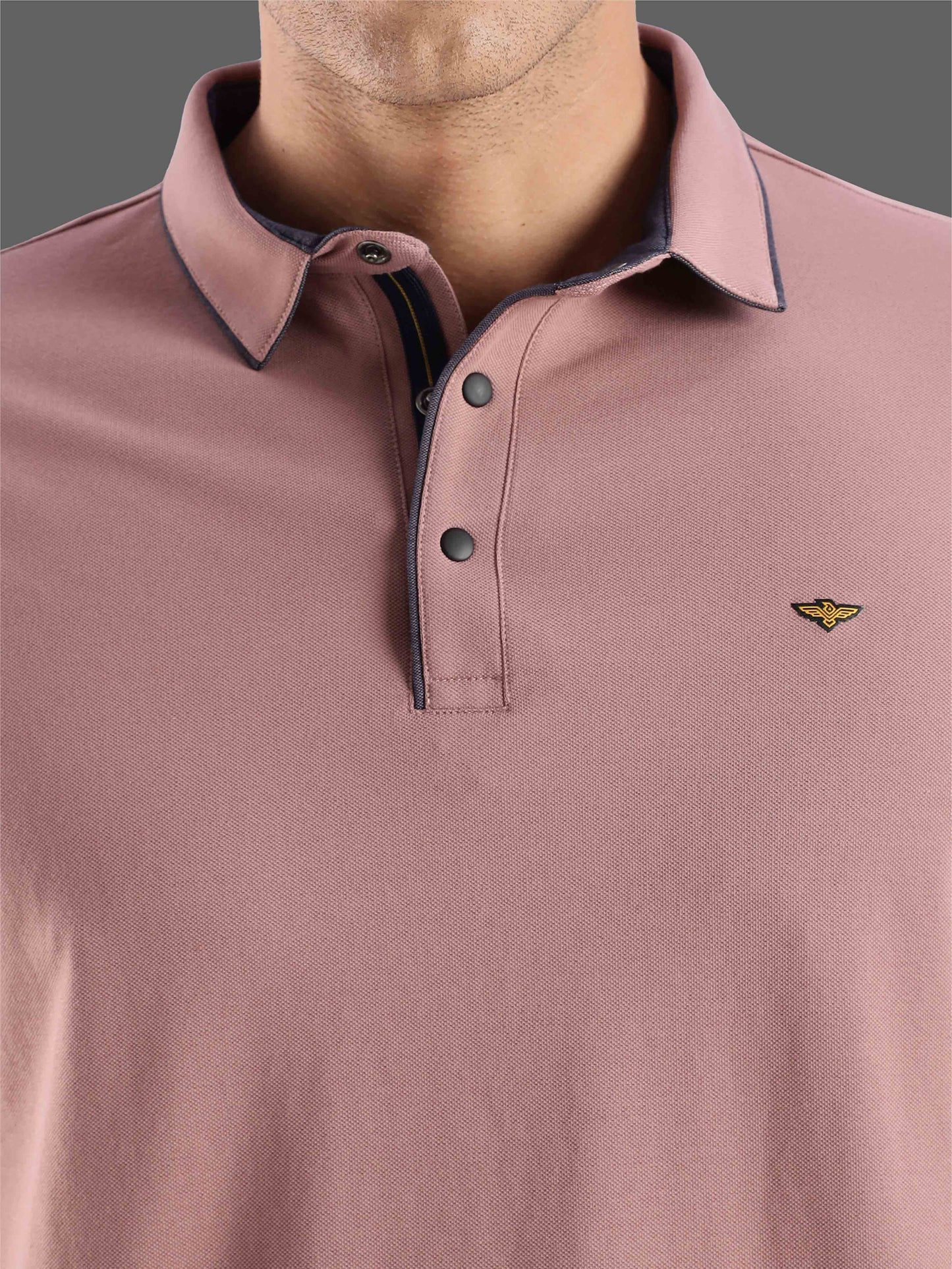 Mauve Men Premium SoftBerry PQ Polo T-Shirt