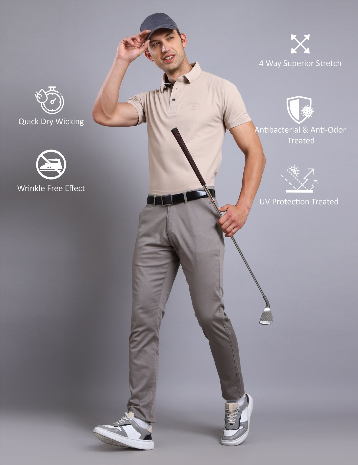 Fawn Classic Golf Polo T-Shirt