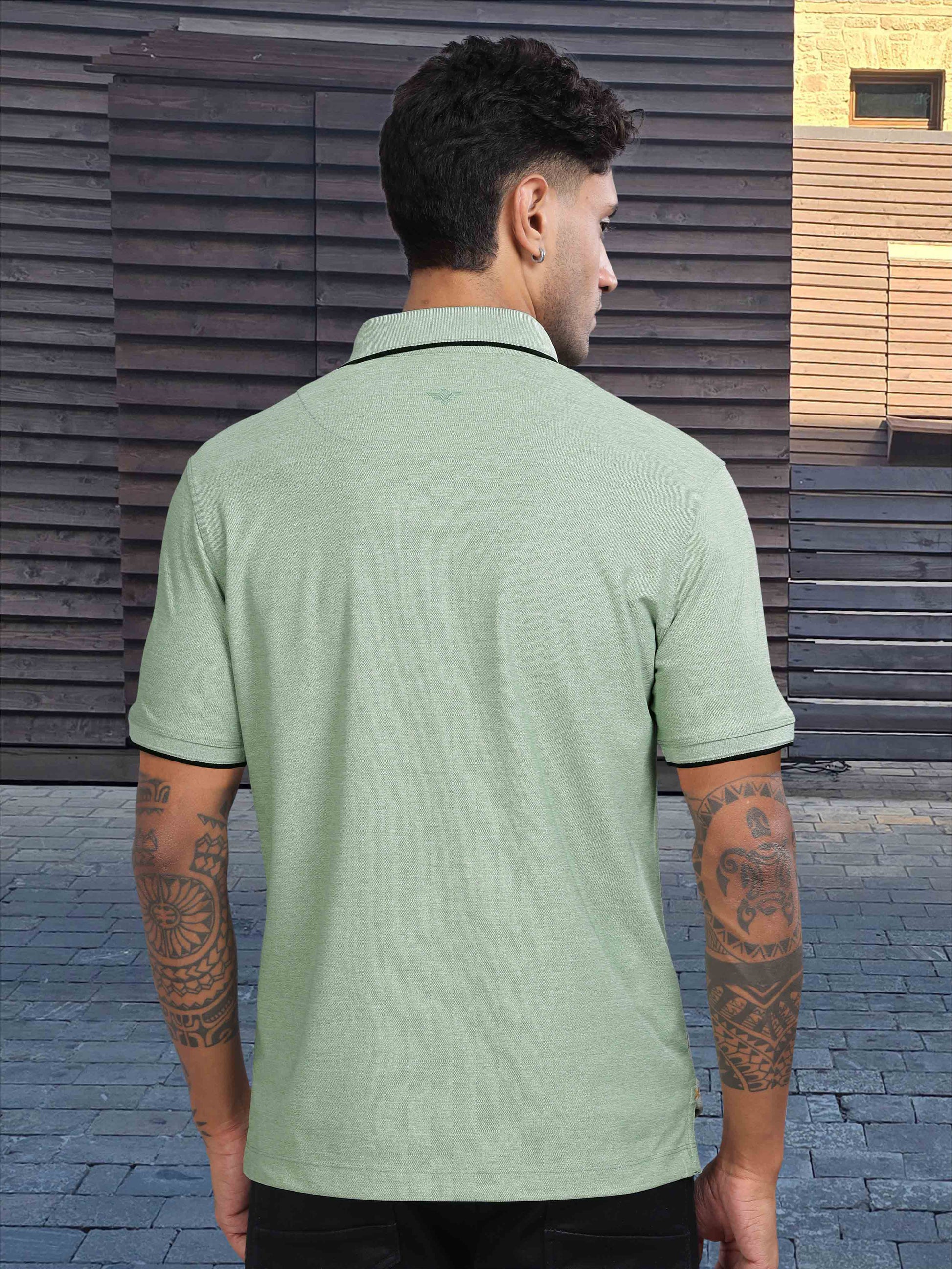 Ocean Milange Men's Tipping Polo T Shirt
