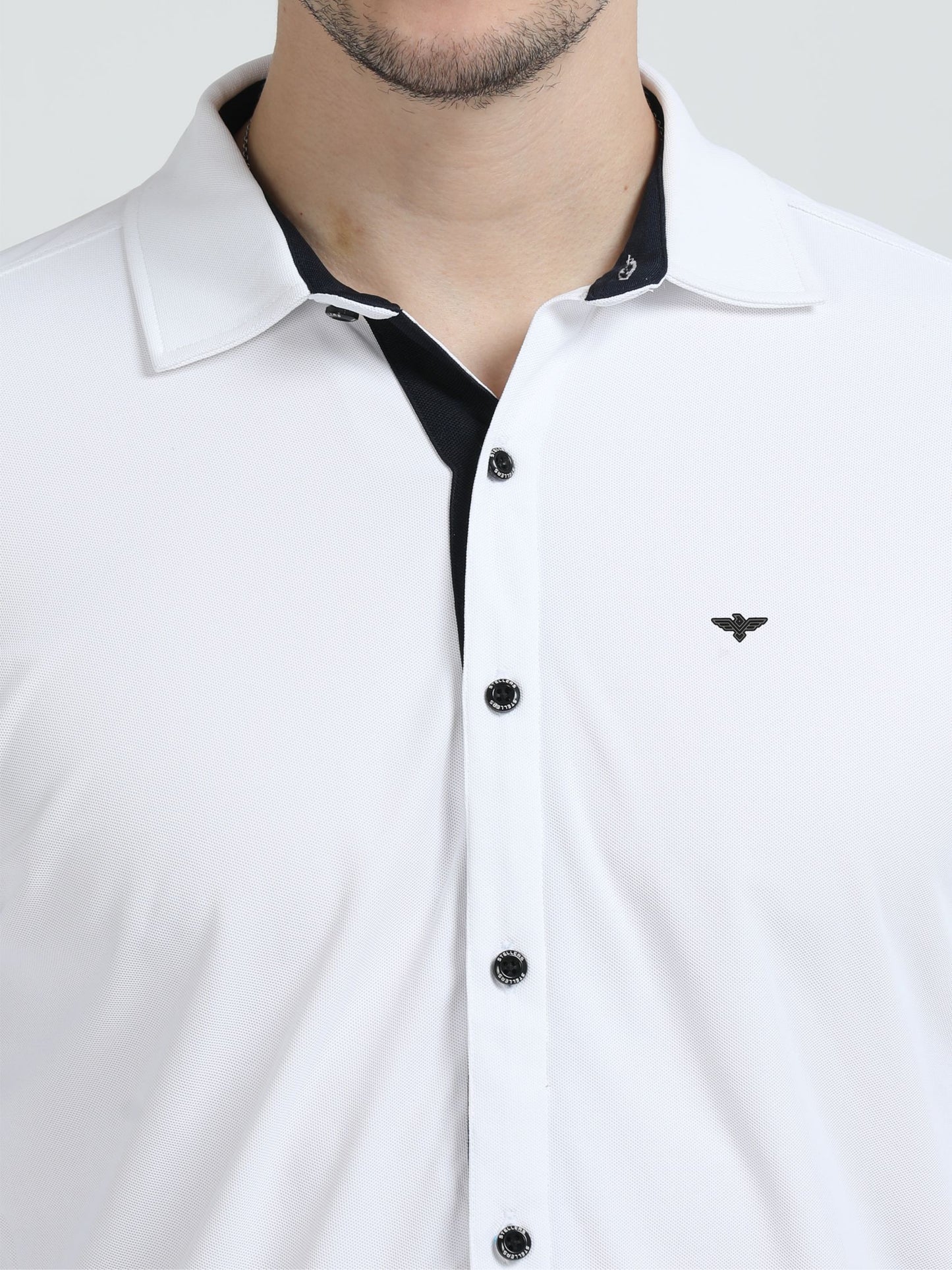 White Men's Casual Shirts -Nano Dry Shirt