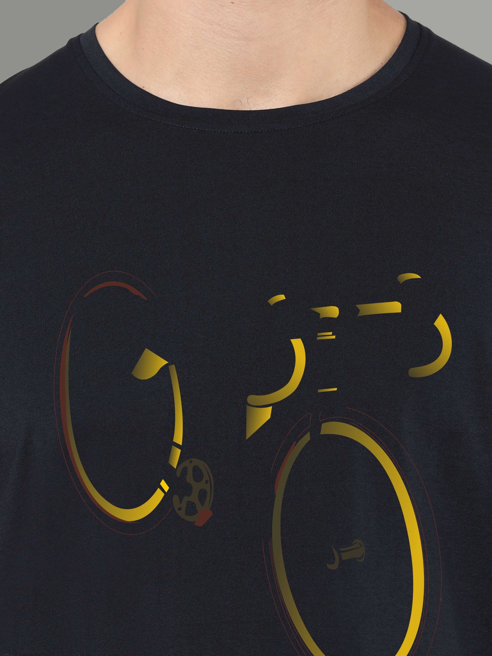 Black Men's Round Neck T Shirts