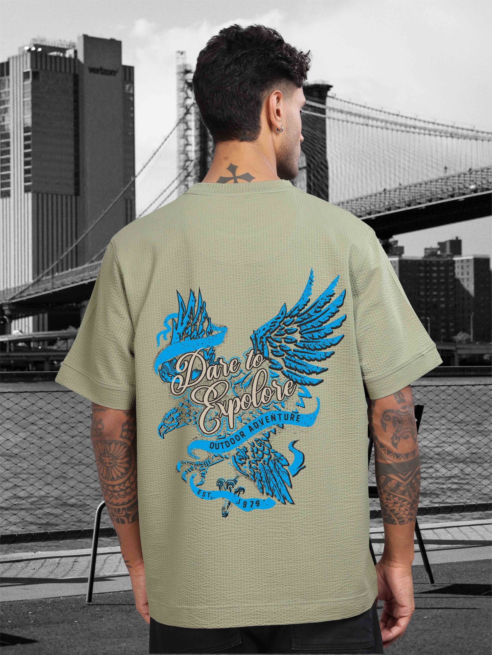 Moose Grey Men’s Oversize T-Shirt