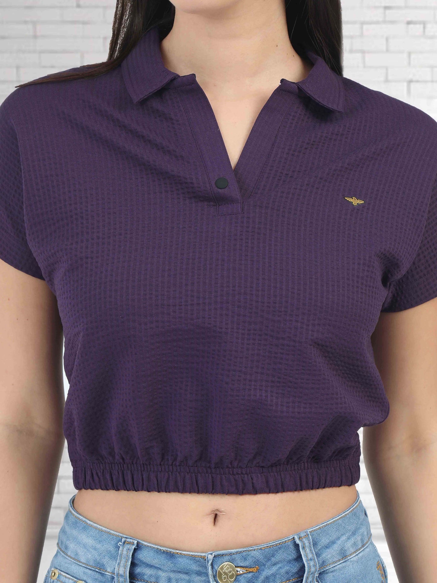 Black Currant Women's Crop Tops