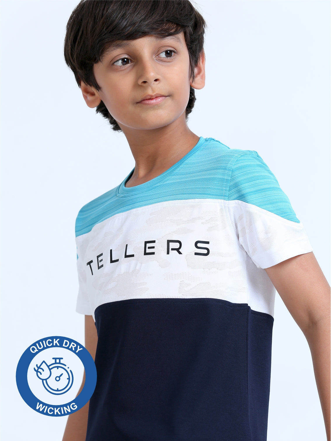Navy Blue Center Panel T-Shirt