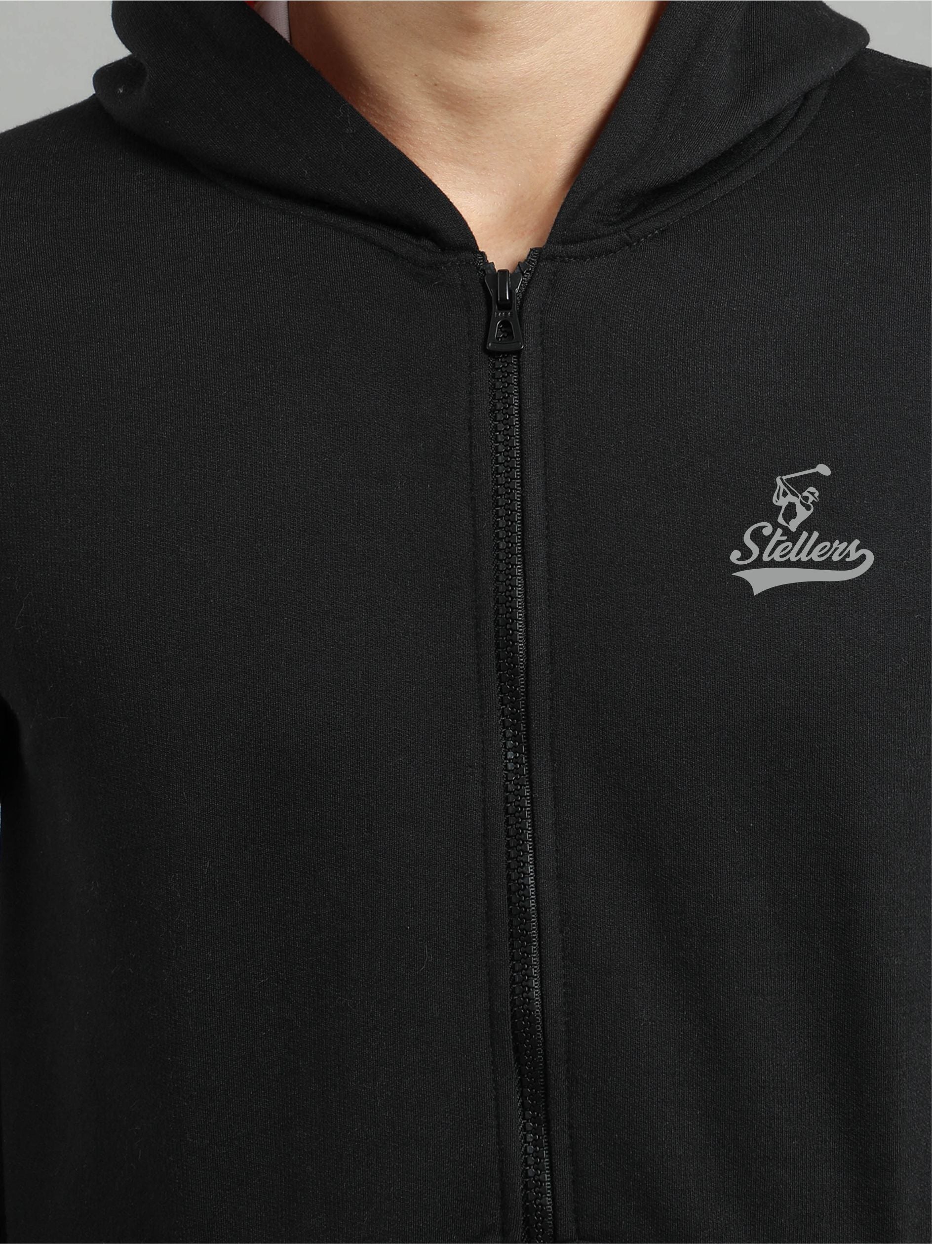 Men's Black Zipper Hoodies