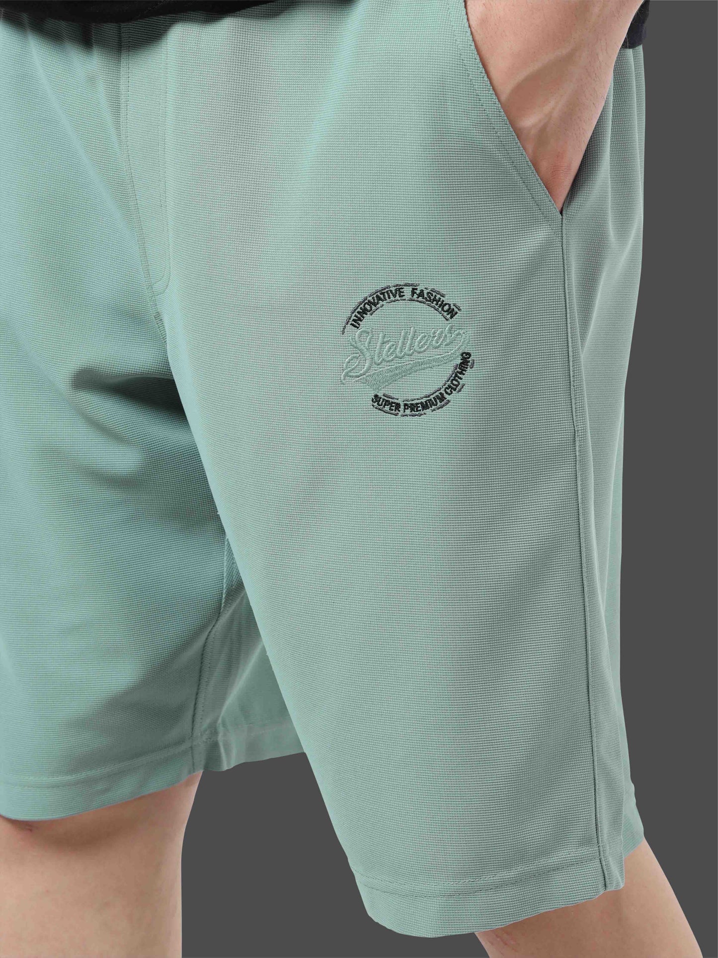 Men Relaxed Fit Co-ord Set Misty-Green | Wrinkle Free | Stretchable | Feather Touch Feel | Breathable