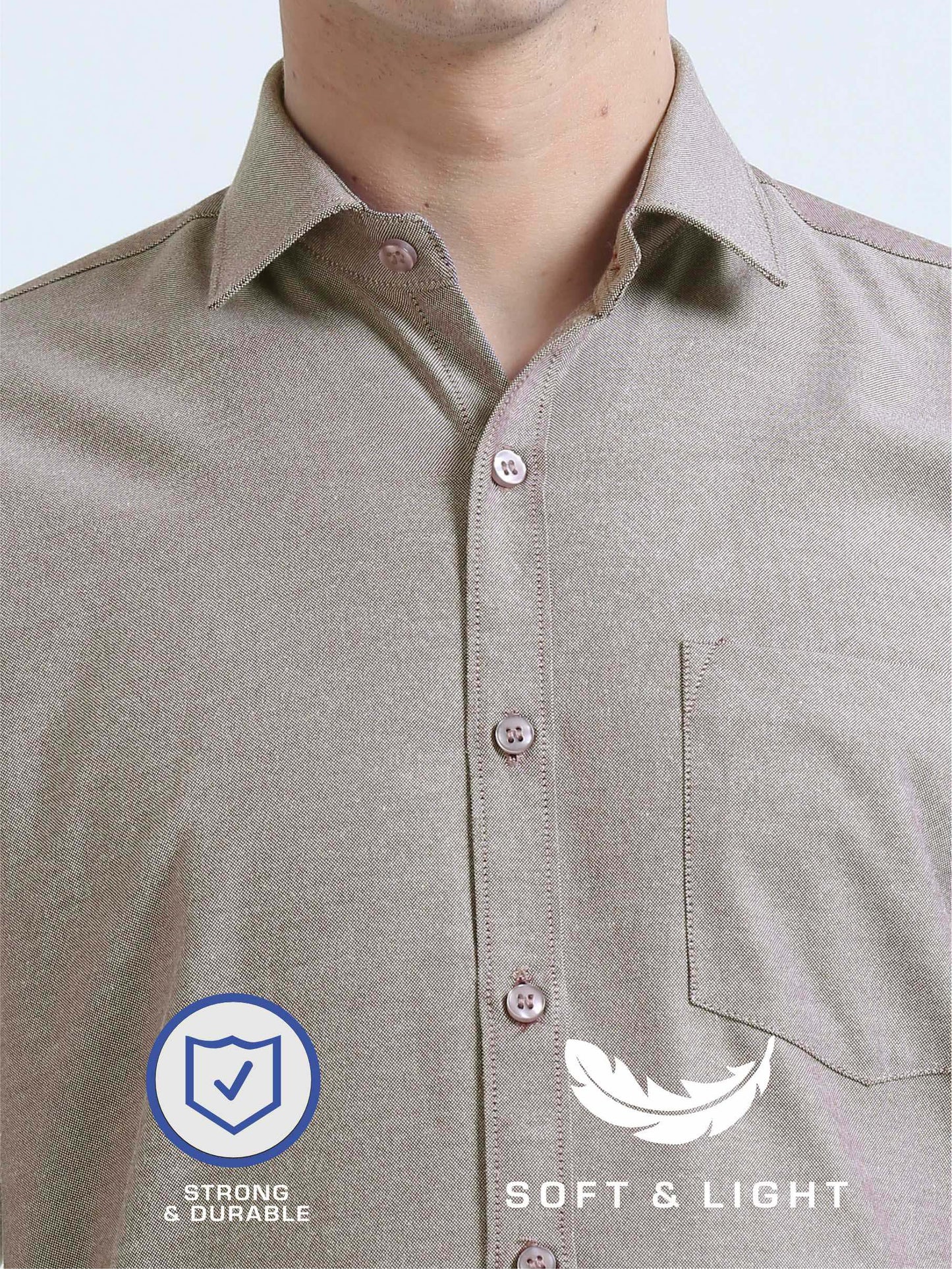 Wine Strom Oxford Formal Shirt for Men 