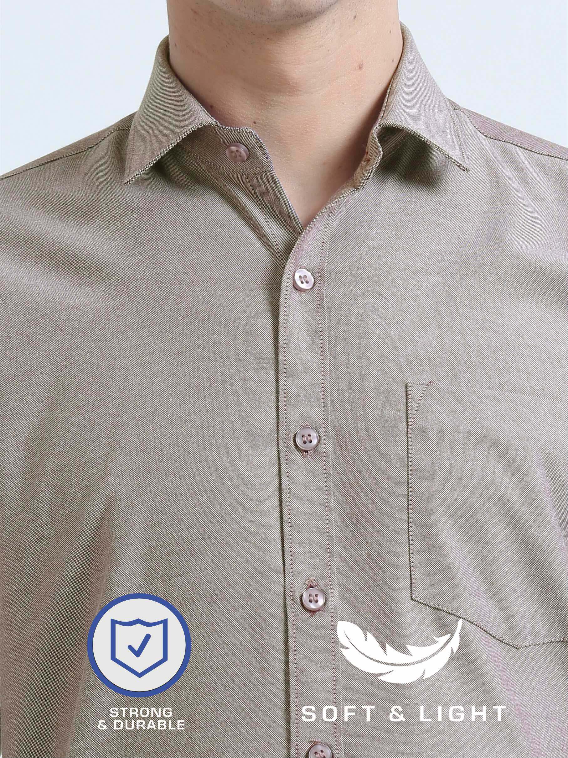 Wine Strom Oxford Formal Shirt for Men 