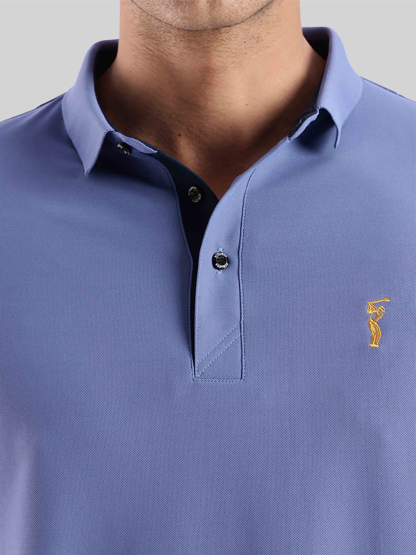 Purple Blue-Men's Premium Golf Polo T-Shirt | Wrinkle-Free | Quick Dry | Stretchable |  Odour-Free | UV Protected